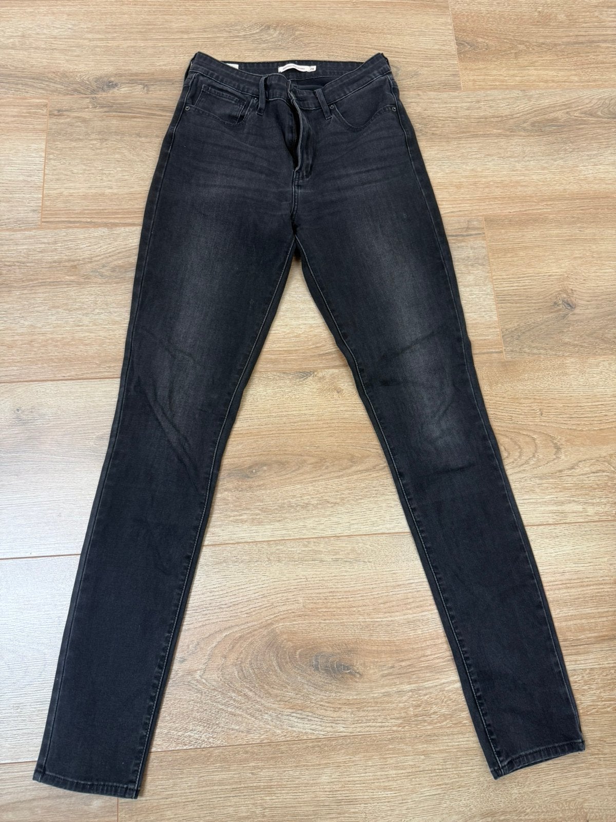 Levi’s 721 High Rise Skinny Jeans Dames Zwart W28, Ophalen of Verzenden, Zo goed als nieuw, Zwart, W28 - W29 (confectie 36)
