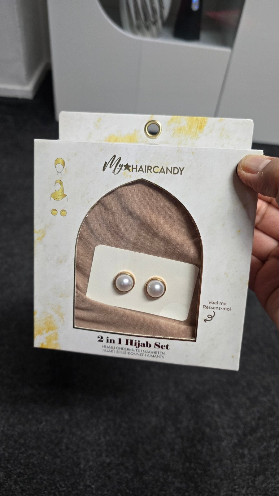 MyHaircandy X Ruba Zai 2-in-1 Hijab Set met Magneten, Kleding | Dames, Overige Dameskleding, MyHaircandy, Ophalen of Verzenden