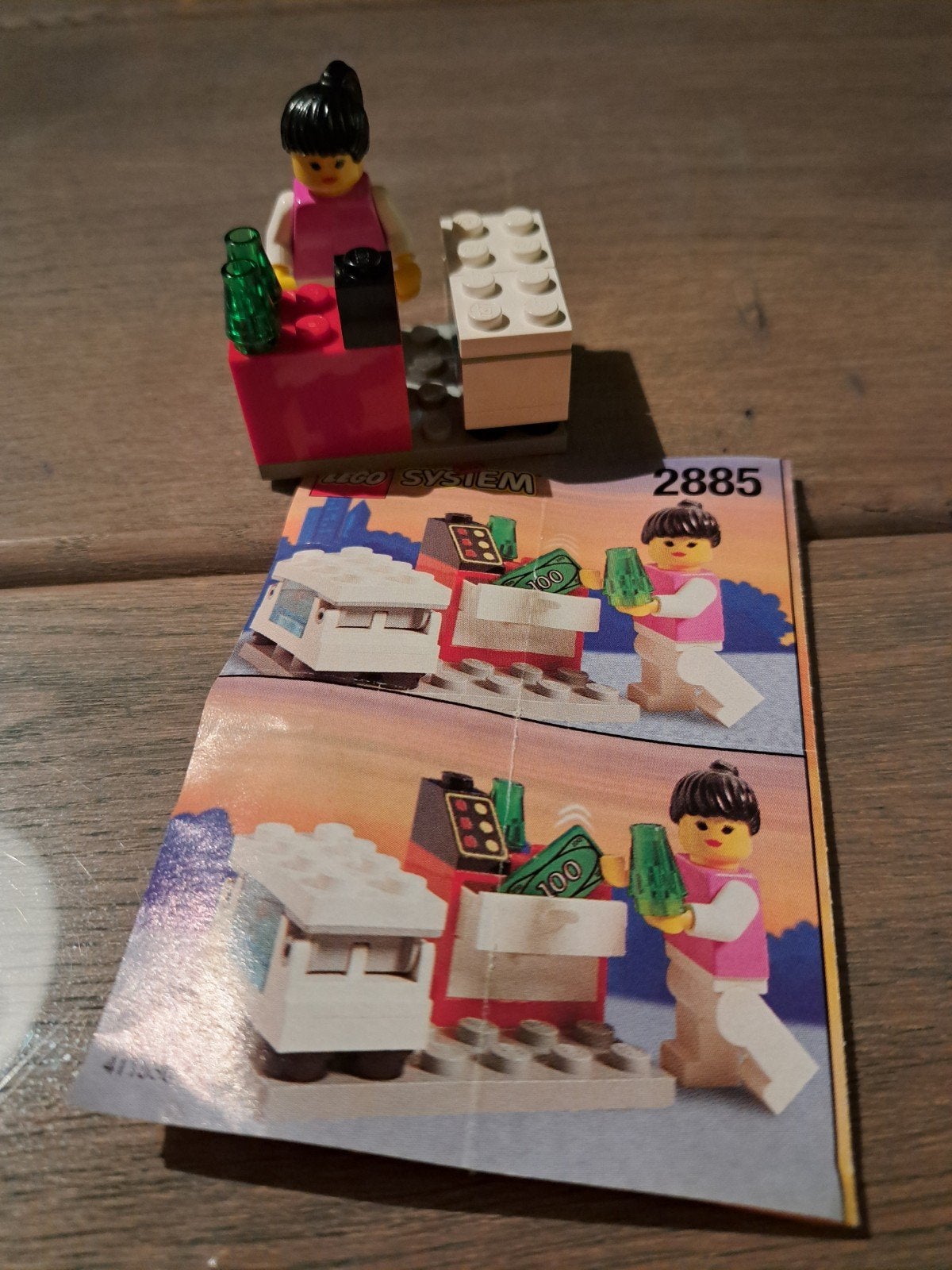 LEGO System 2885 Kassa met minifiguur en instructies, Ophalen, Zo goed als nieuw, Overige merken