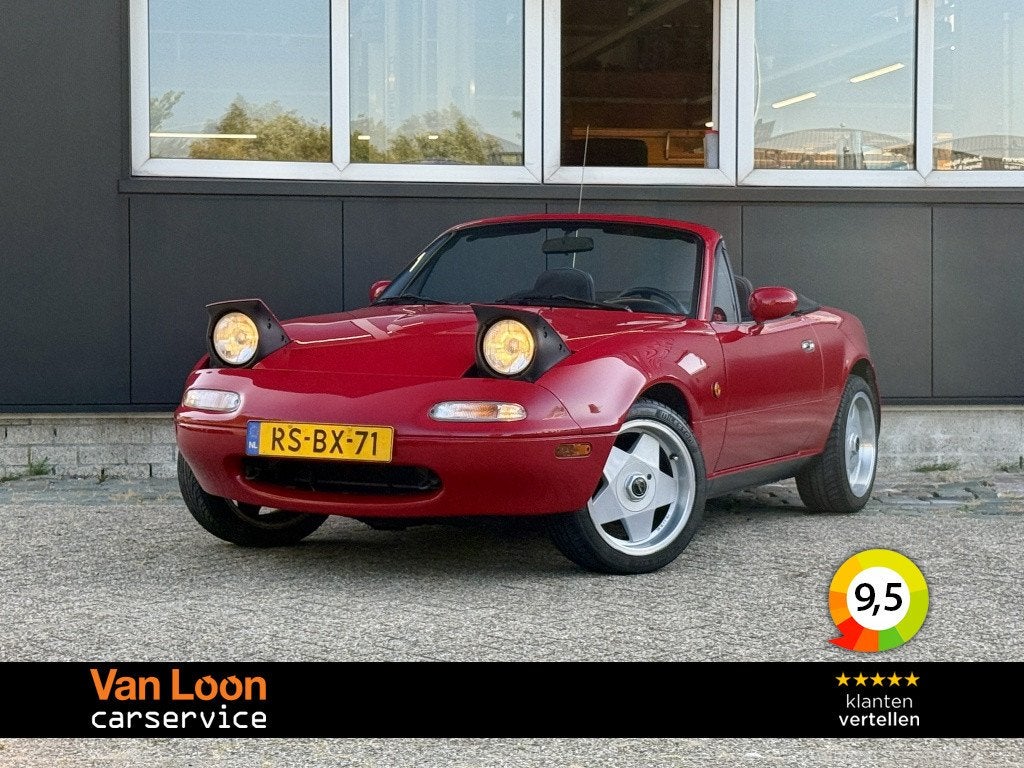 Mazda MX-5 1.6i-16V NA/Roestvrij/Stuurbekrachtiging/16''/Sof, Auto's, Stof, Zwart, Cabriolet, 116 pk