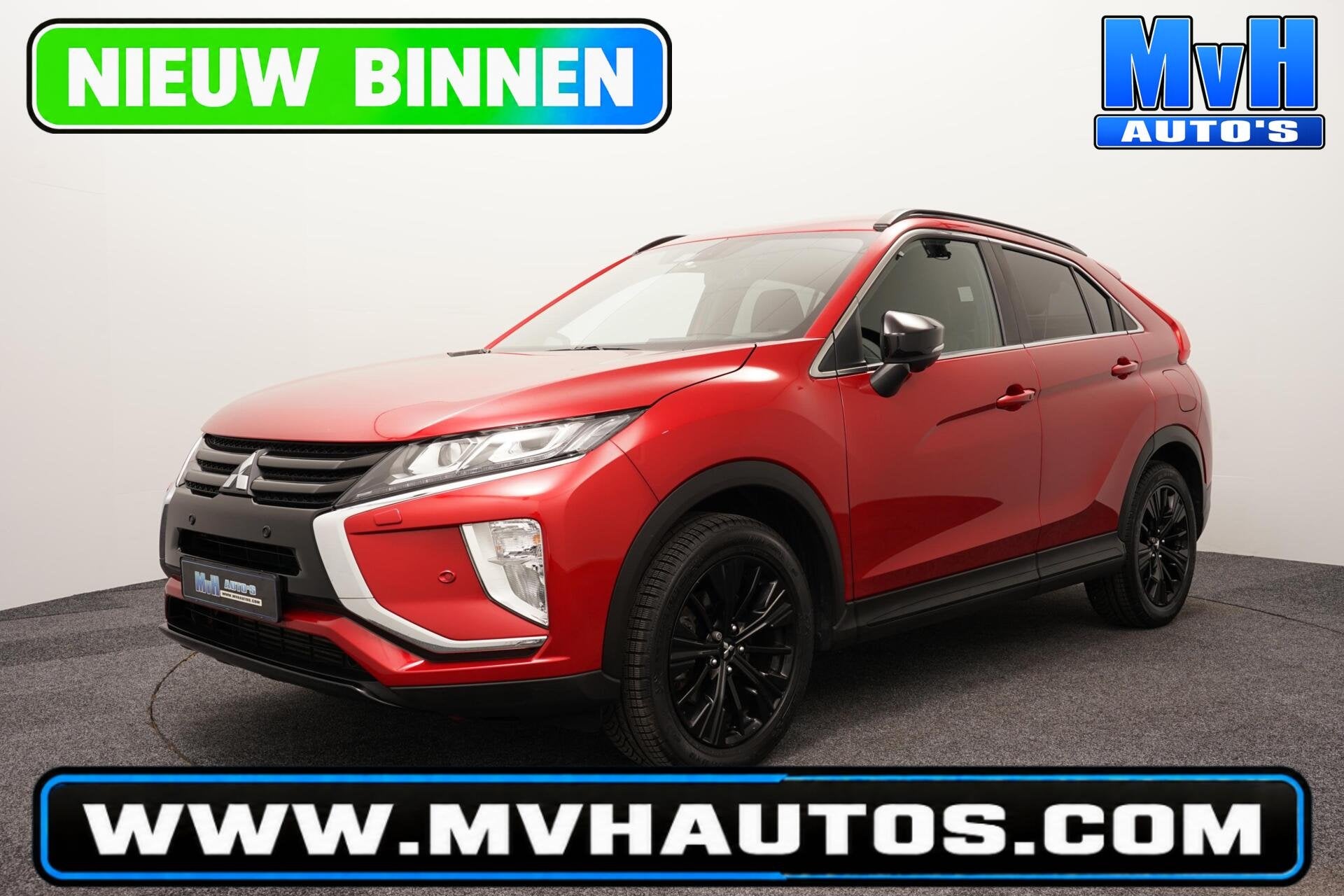 Mitsubishi Eclipse Cross 1.5 DI-T Black Edition|360°|TREKH, Auto's, Stof, 4 cilinders, Met garantie (alle), 163 pk
