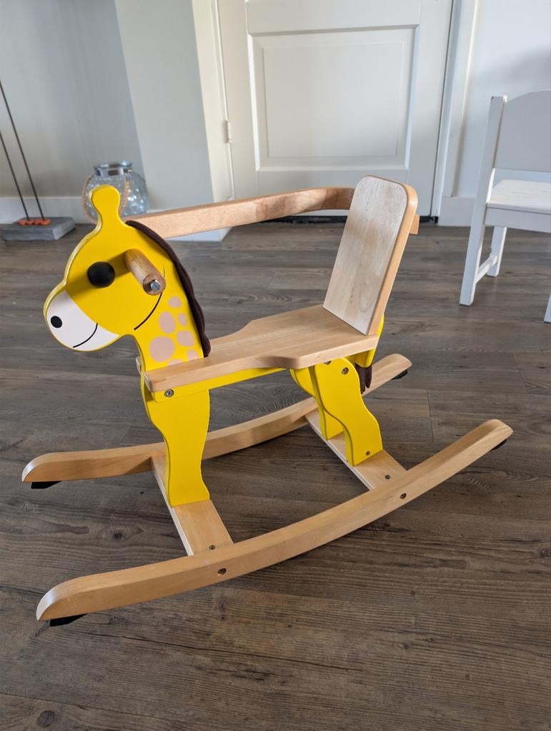 Leuk hobbelpaard in de vorm van een giraffe, Ophalen of Verzenden, Zo goed als nieuw, Jongen of Meisje