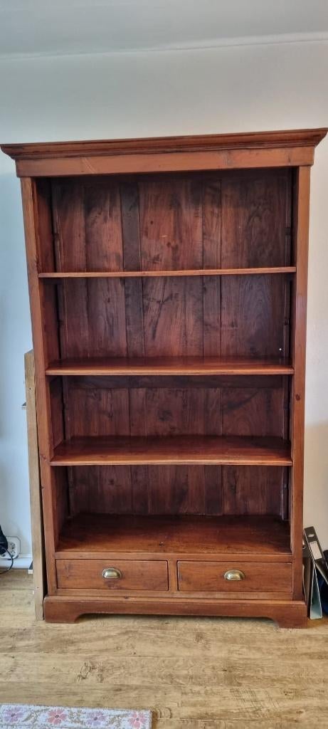 Boekenkast, Ophalen, Met plank(en), 100 tot 150 cm, Koloniaal