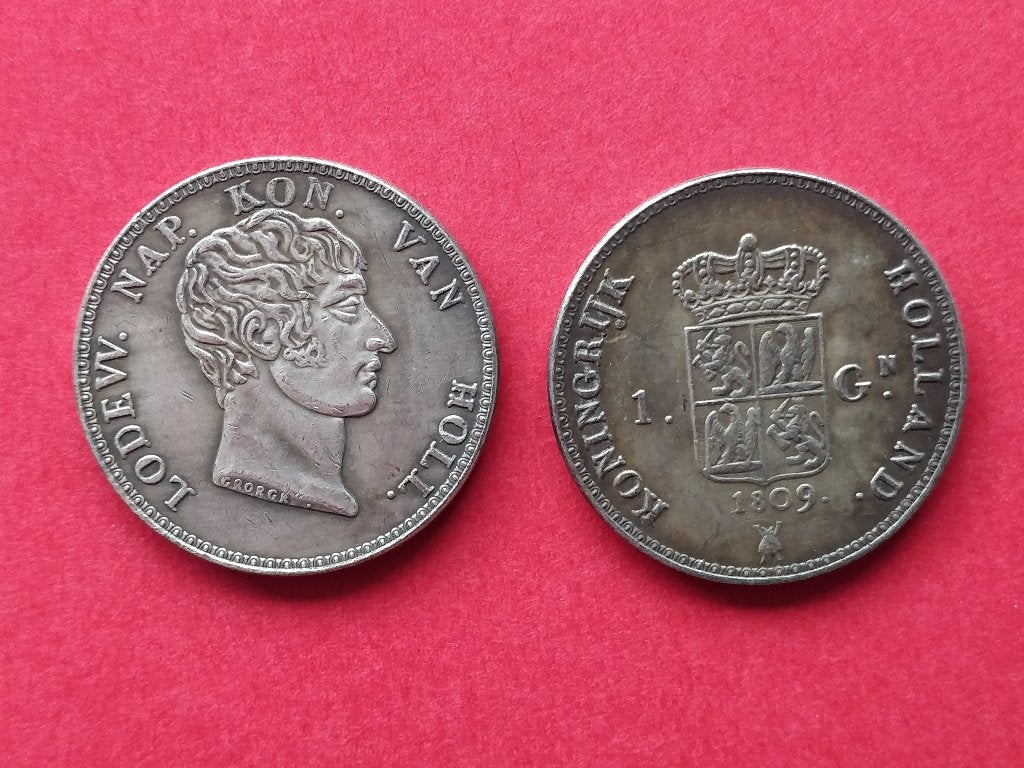 Het Koninkrijk Holland Lodewijk Napoleon. GULDEN 1809. €2,90, Verzenden, Vóór koninkrijk, 1 gulden