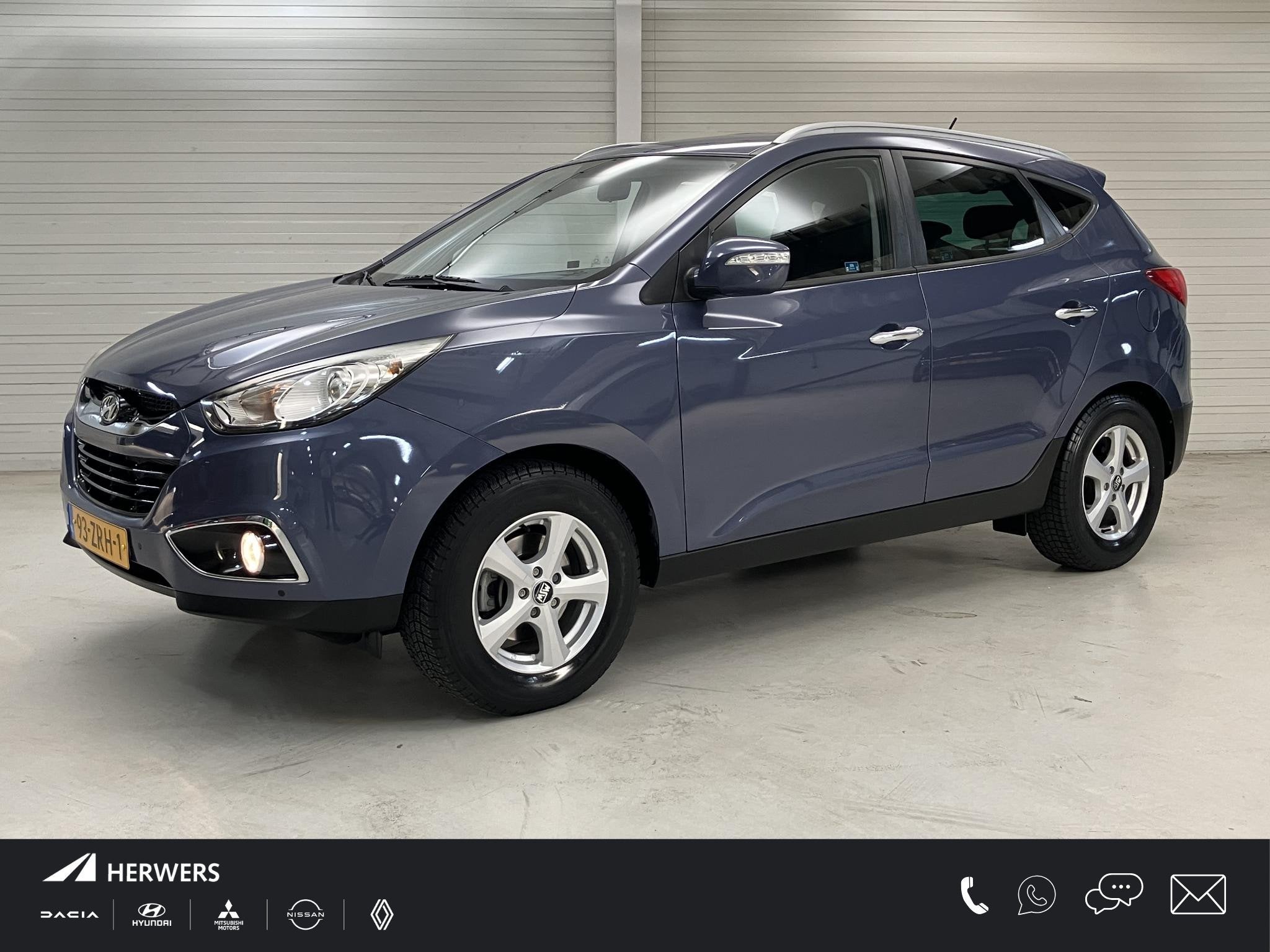 Hyundai ix35 2.0i Style / Half Lederen Bekleding / Trekhaak, Gebruikt, 4 cilinders, Automatische klimaatregeling, Blauw