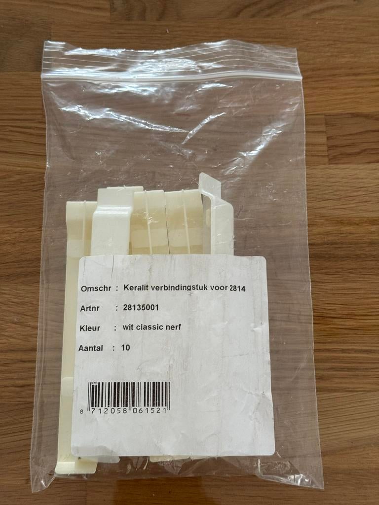 6x Keralit Verbindingstuk Sponningdeel 143 Wit RAL9016, Kunststof, Minder dan 75 cm, Overige typen, Nieuw
