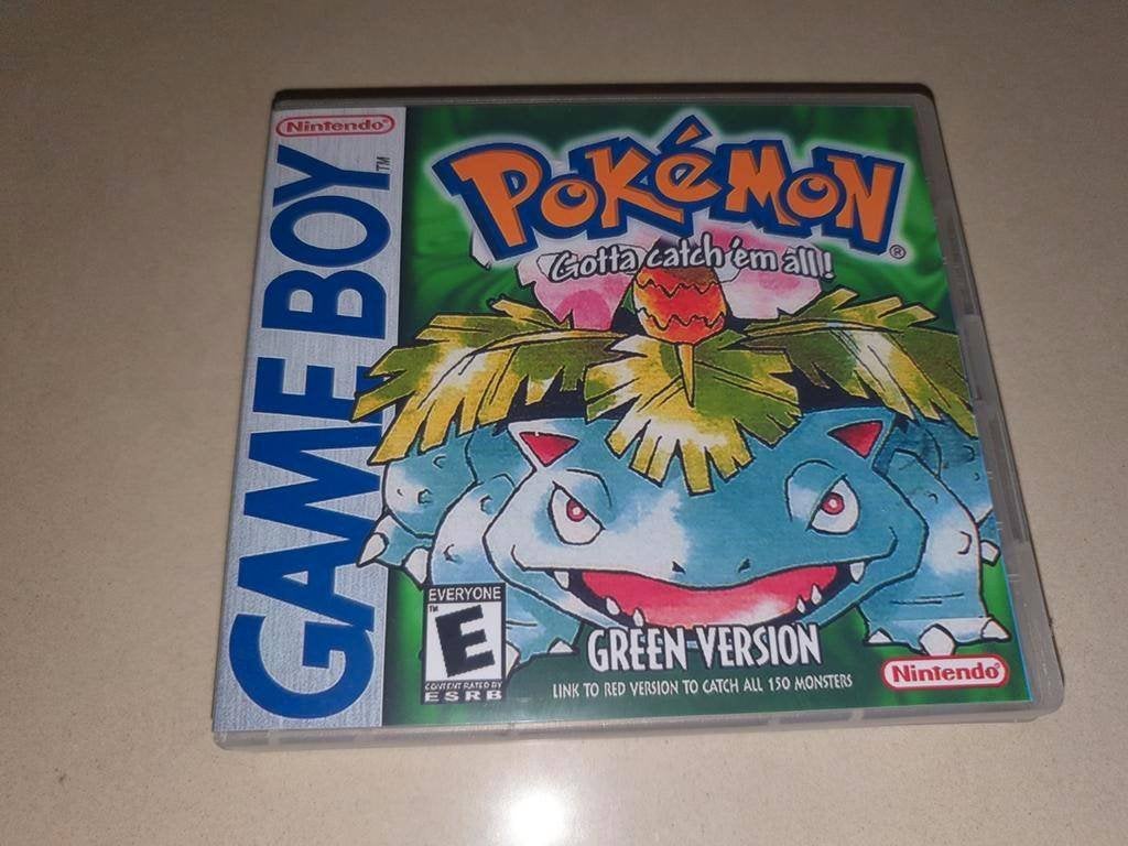 Pokemon Green Version Game Boy GB Game Case, Avontuur en Actie, Verzenden, 1 speler, Zo goed als nieuw