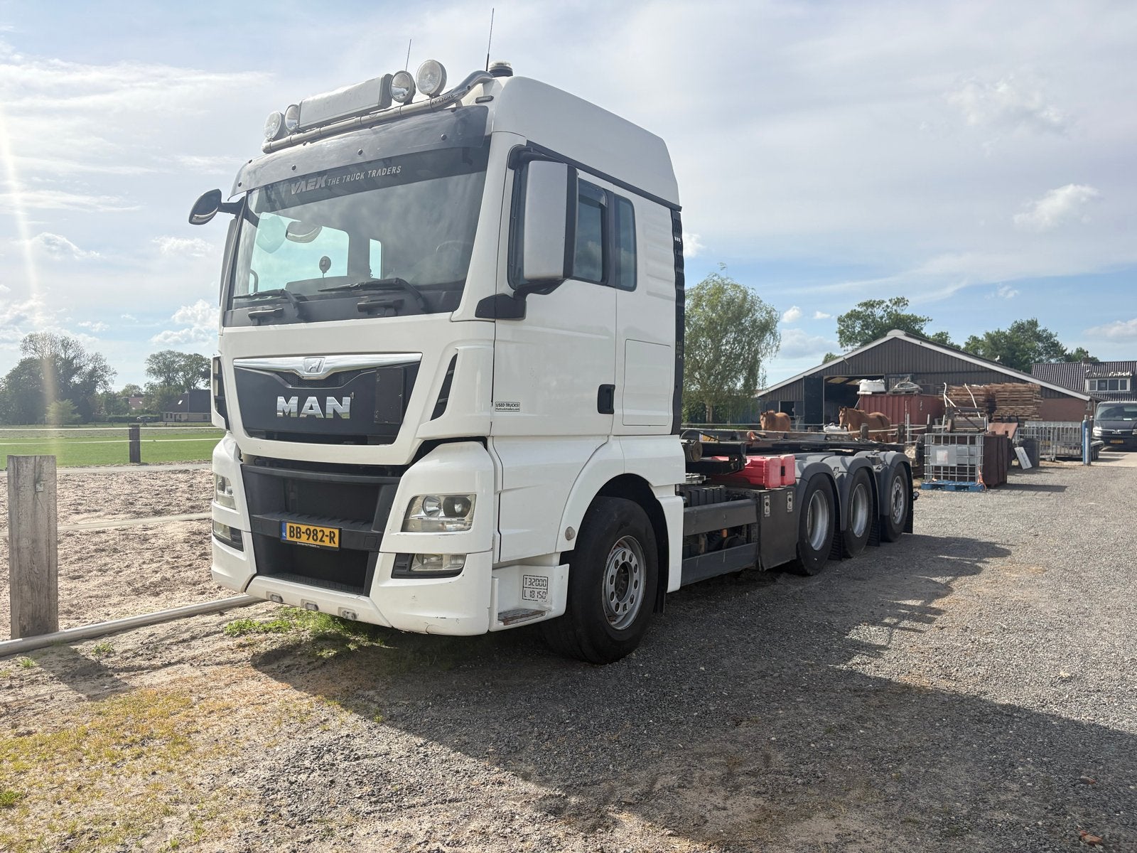 Man tgx 32-560 kabelsysteem, Automaat, Stof, MAN, Wit