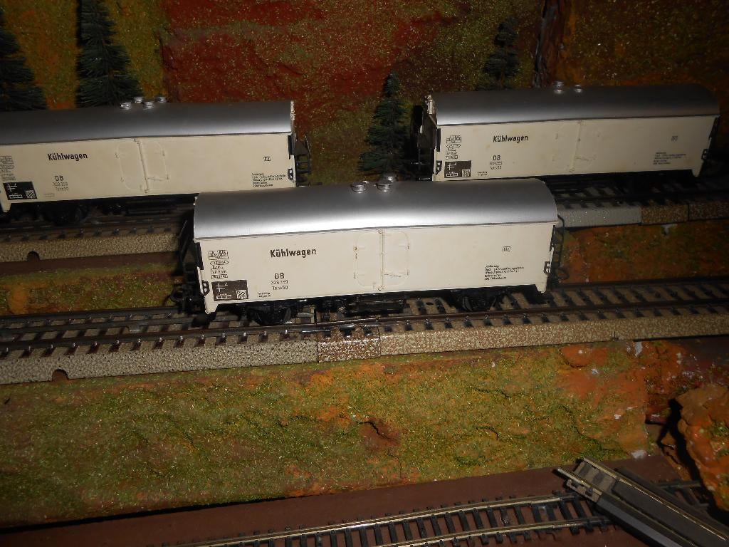 Märklin 4620 3x, 3 koelwagons in de rode ovp, Wisselstroom, Treinset, Ophalen of Verzenden, Zo goed als nieuw
