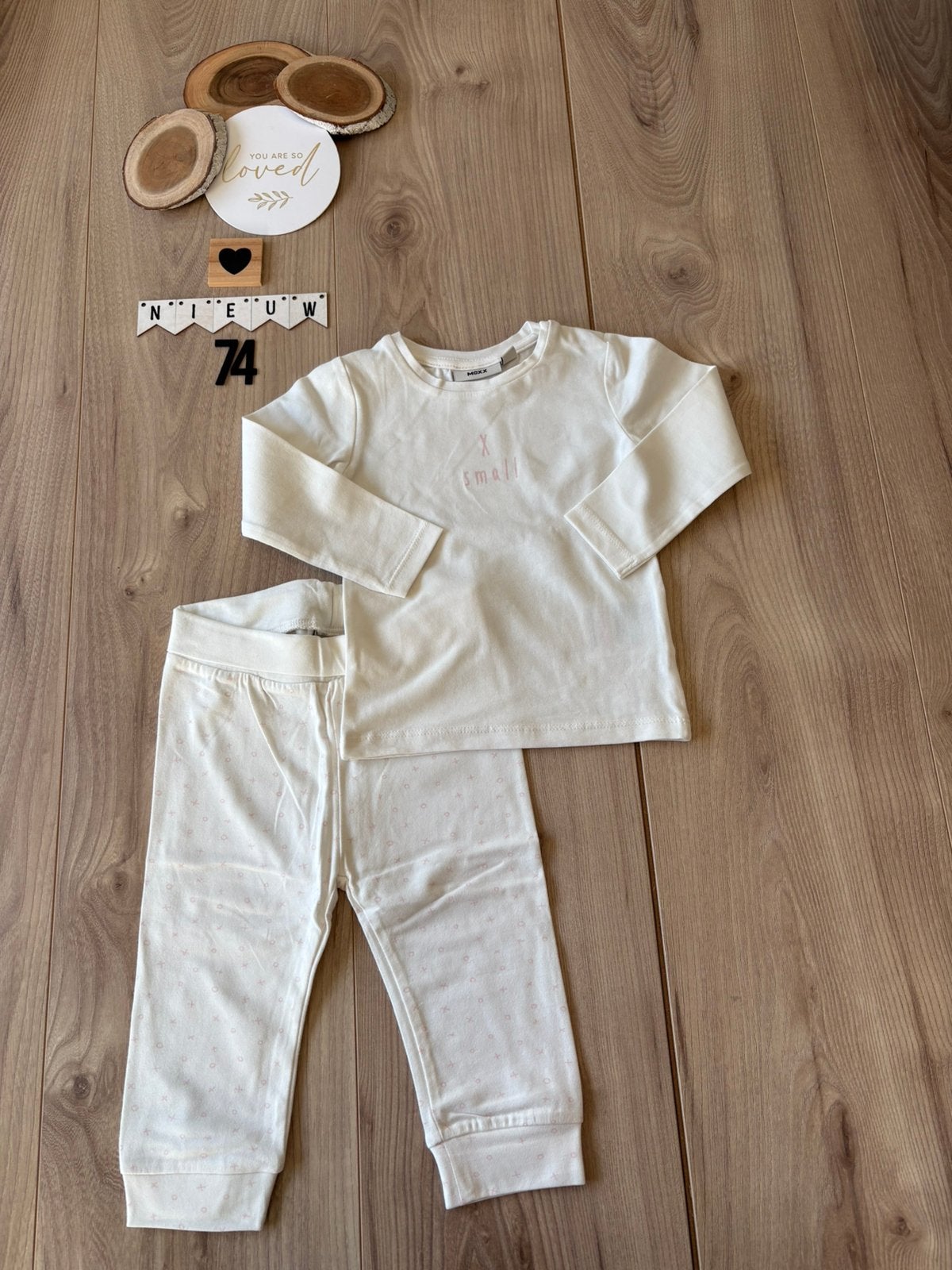 Baby meisje joging setje mexx shirtje broekje maat 74, Ophalen of Verzenden, Nieuw, Meisje, Setje