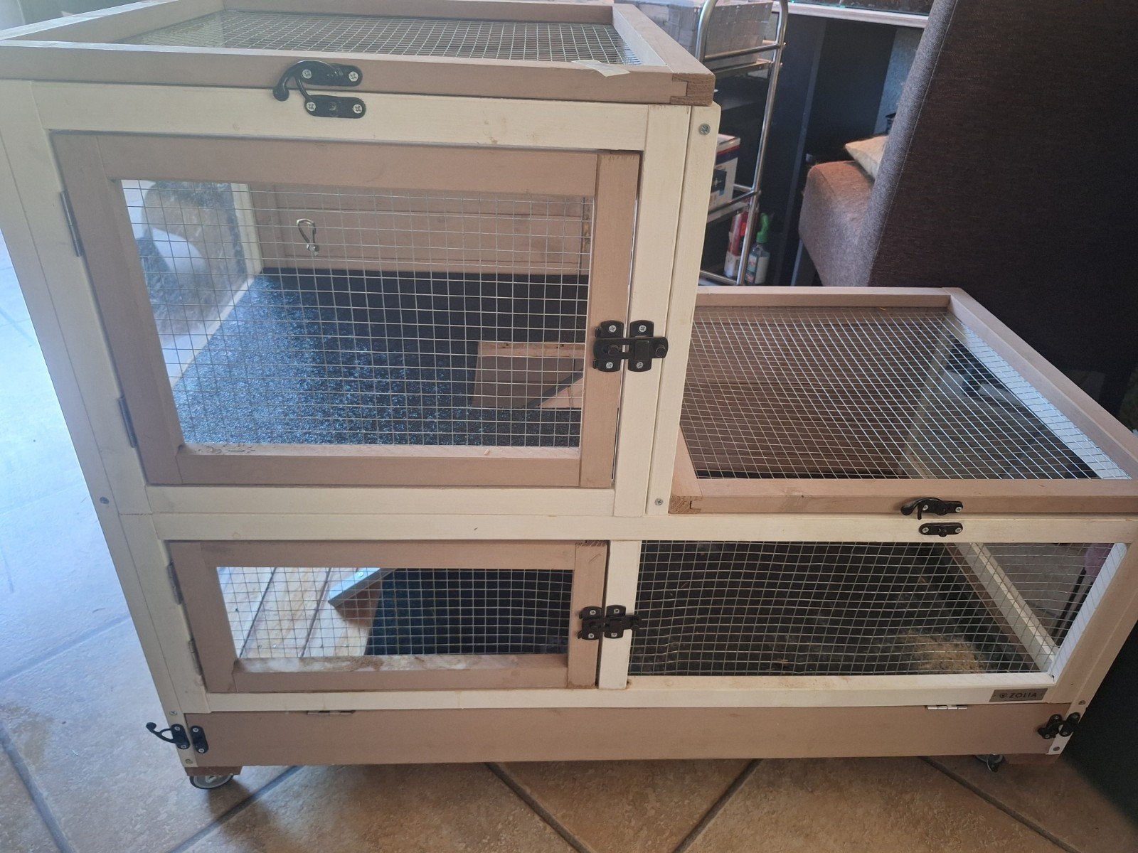 Knaagdier hok op wieltjes, Dieren en Toebehoren, 110 cm of meer, Fret, Ophalen of Verzenden, 90 cm of meer