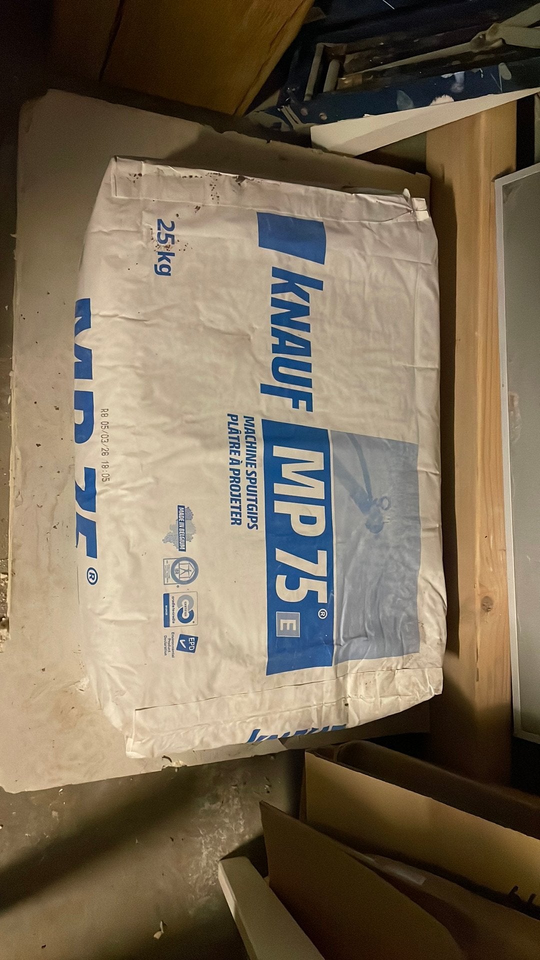 Te koop knauf mp75 machine pleister, Doe-het-zelf en Verbouw, Overige materialen, Zo goed als nieuw, Minder dan 5 m², Ophalen