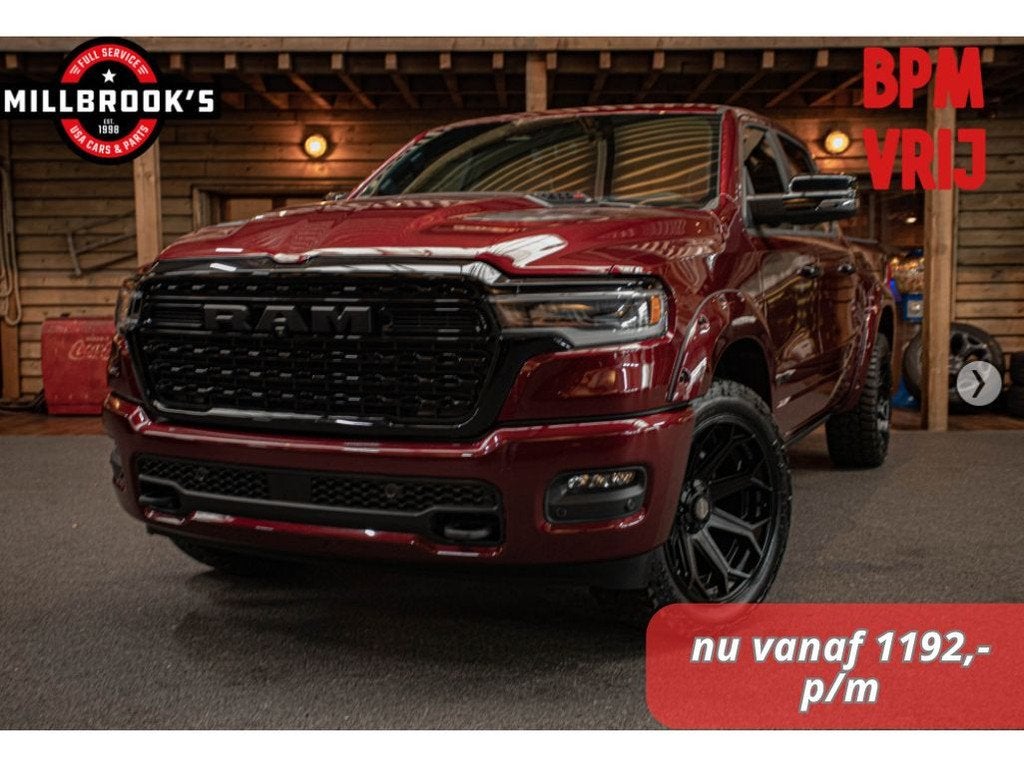 Dodge Ram 1500 limited H/O 540PK wide body Tijdelijke !ACTIE, Automaat, 2993 cc, Automatische klimaatregeling, Bedrijf