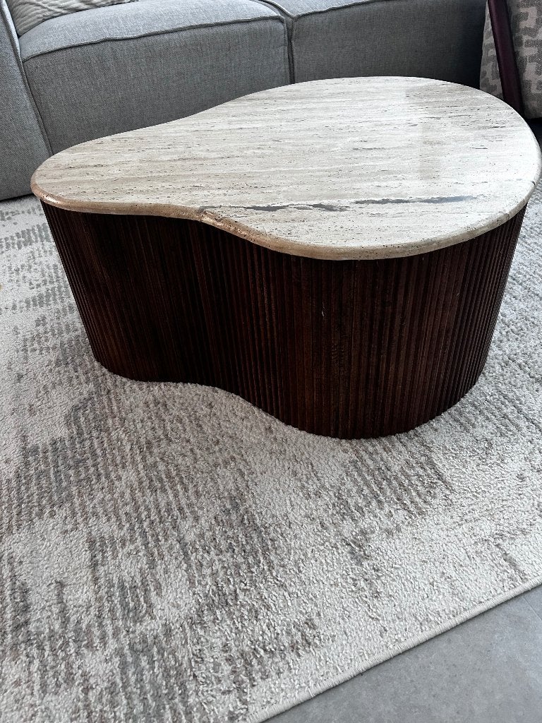 Eleonora salontafel en bijzettafel, Huis en Inrichting, Tafels | Salontafels, Ophalen, 100 tot 150 cm, 50 tot 100 cm, Zo goed als nieuw