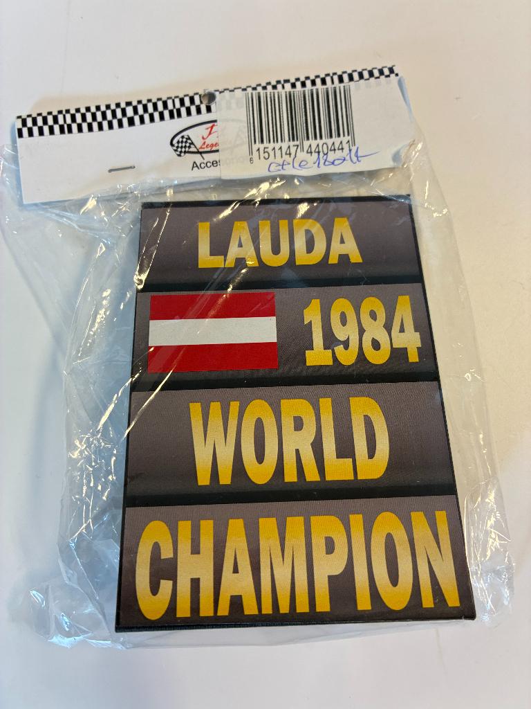 98986: Pitbord - Niki Lauda - World Champion 1984 - 1:12, C/ Segorbe 37 – 03206 – Elche – Alicante, Cartrix, Overige typen, Nieuw