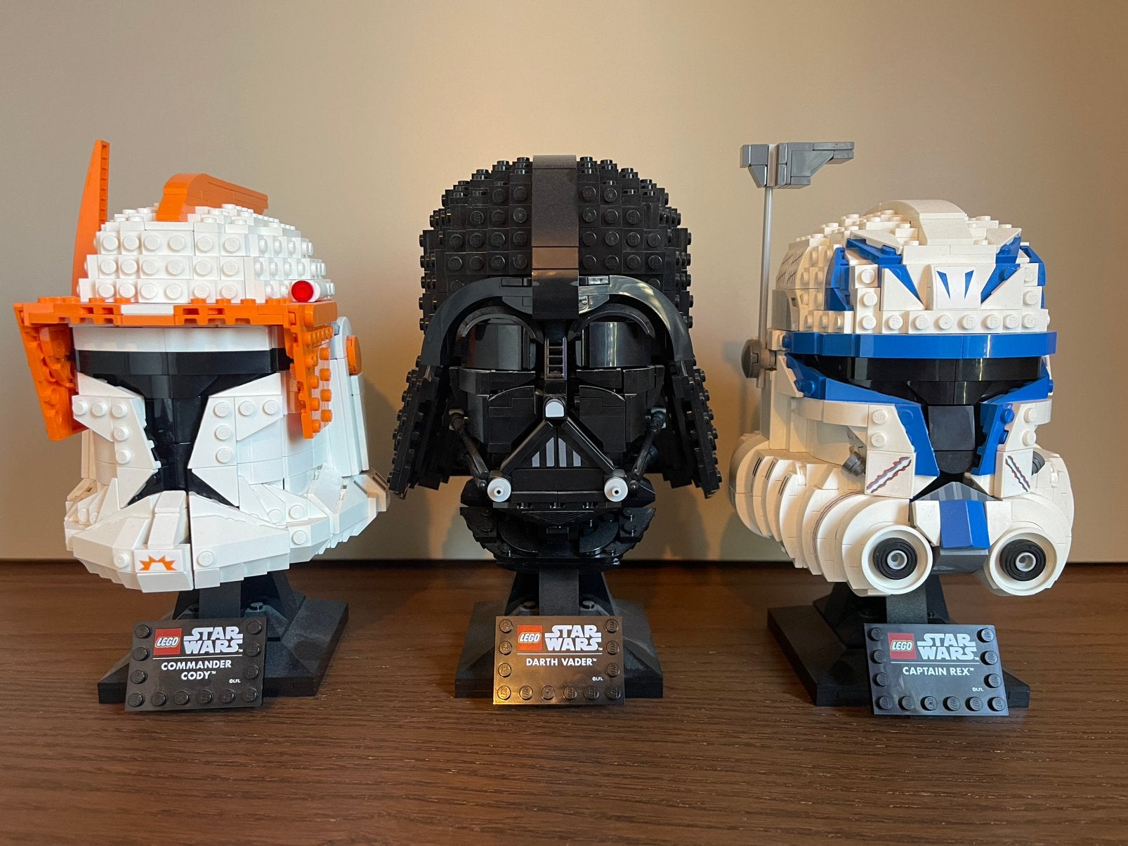 3 LEGO StarWars Helmets, Ophalen, Zo goed als nieuw, Actiefiguurtje