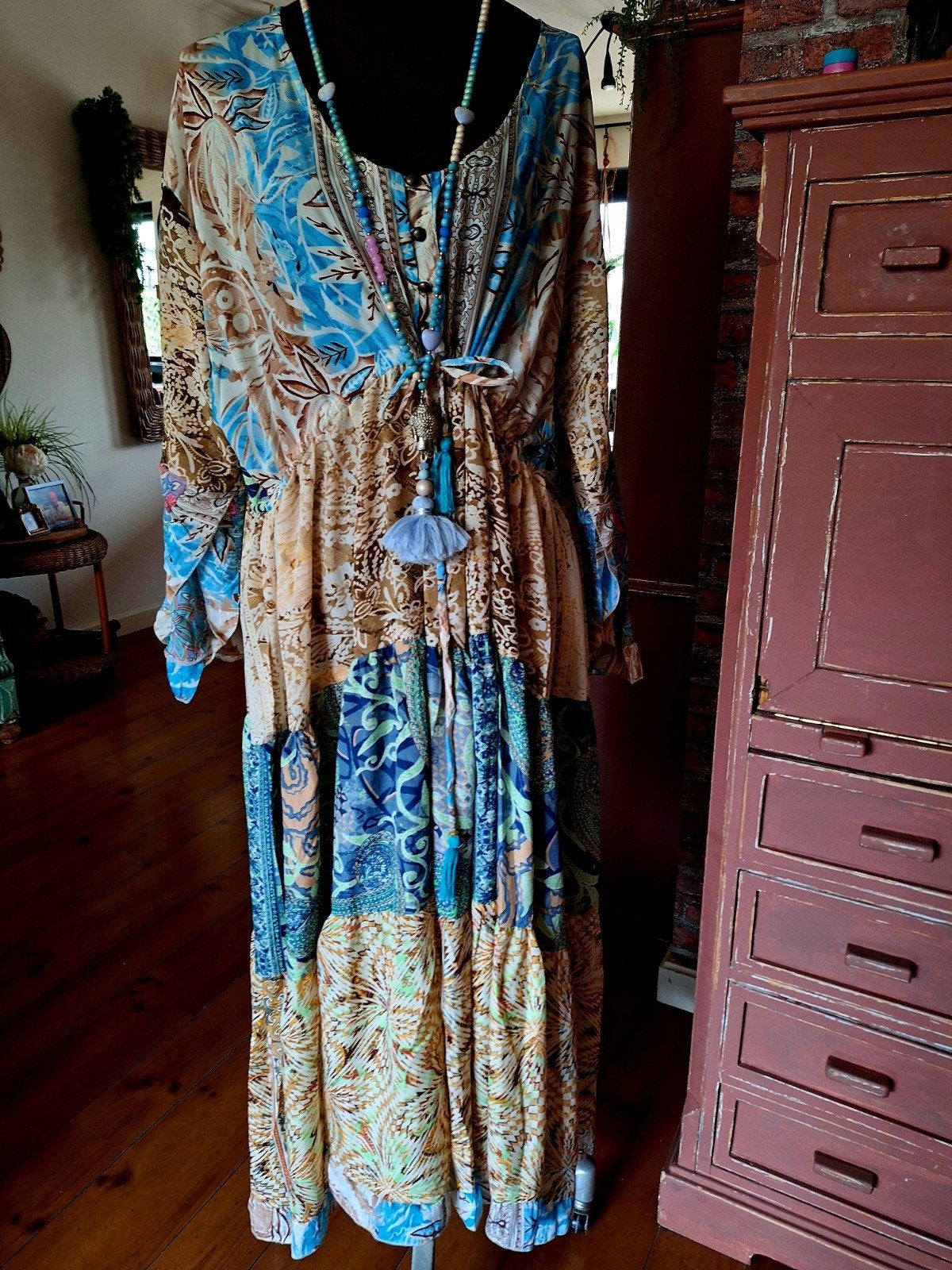 Jurk ibiza boho style maat xxl 48 50 52  gewoon hipper, Kleding | Dames, Grote Maten, Ophalen of Verzenden, Zo goed als nieuw