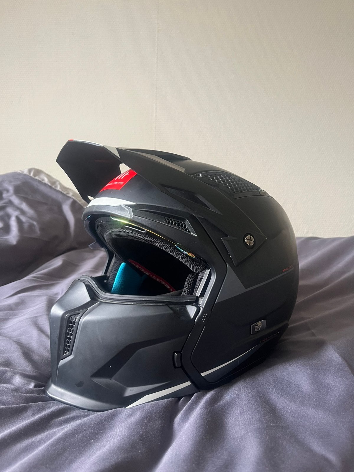 Street fightet S MT helmets, Motoren, Integraalhelm, S, Tweedehands, Ophalen