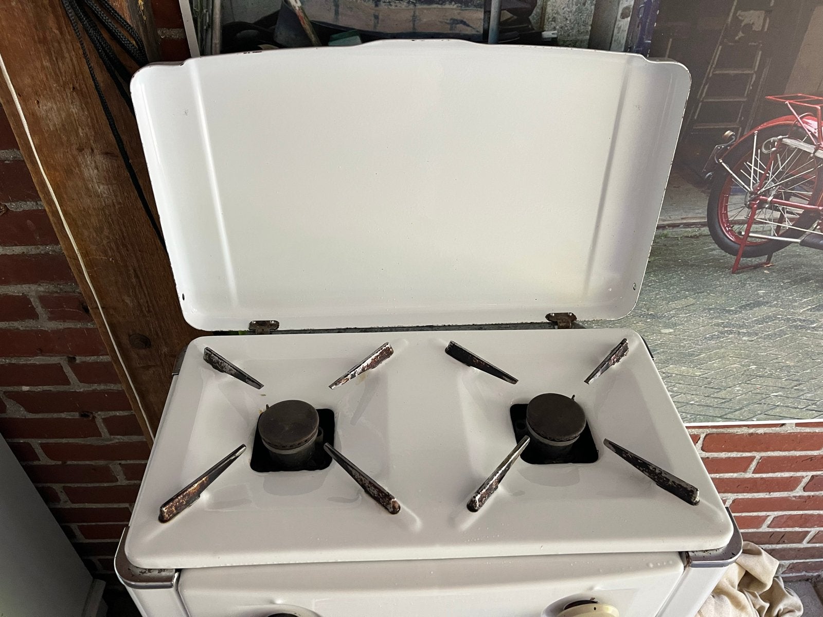 Vintage Seppelfricke gasfornuis met 2 pitten, Witgoed en Apparatuur, Fornuizen, Ophalen, Gebruikt, 3 kookzones of minder, Gas