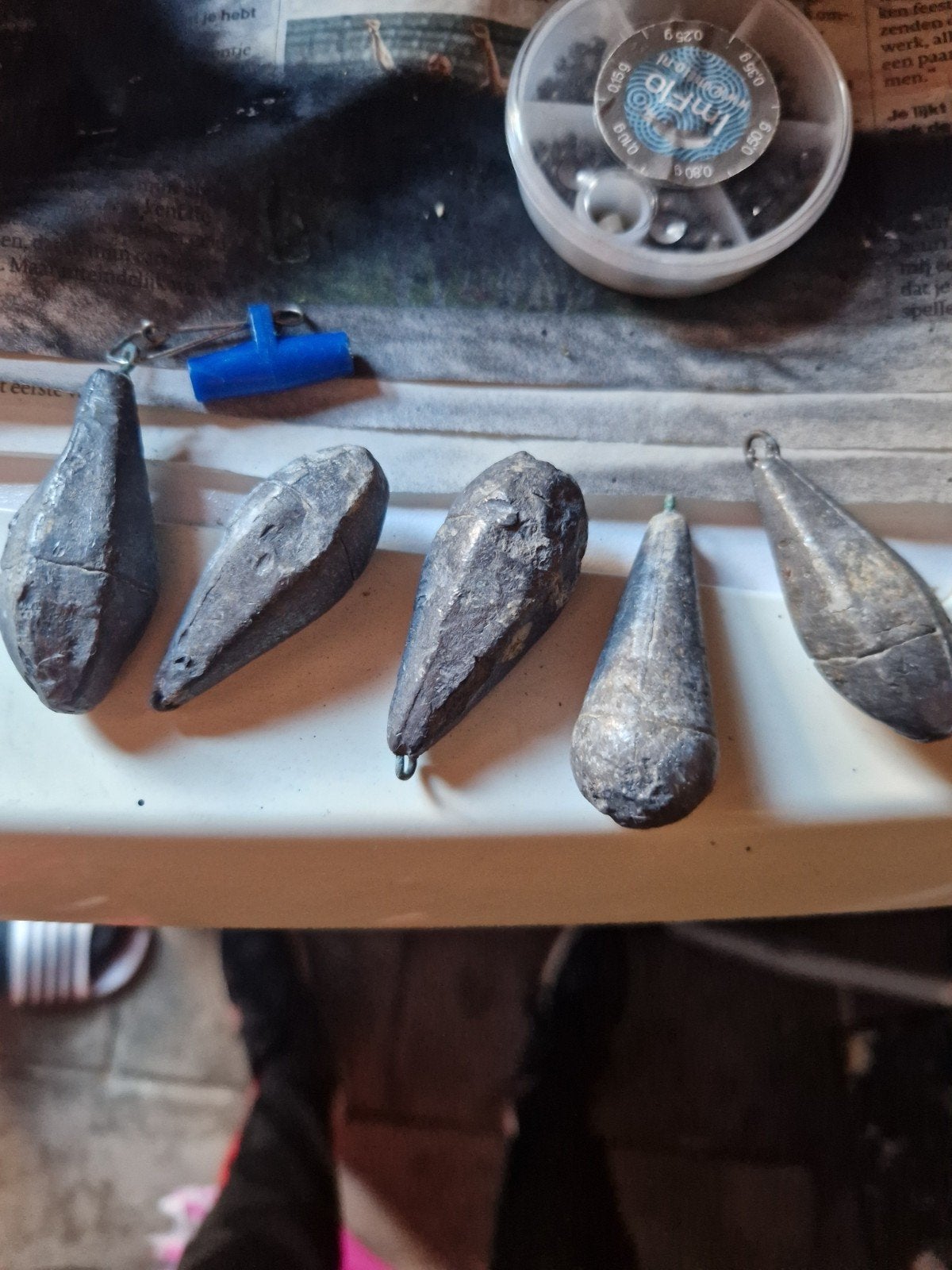 Visgewichten 10 stuks, Ophalen of Verzenden