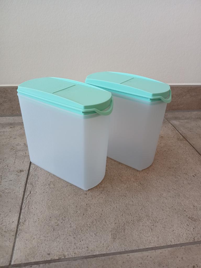 Tupperware ruimtespaarder/blokbus/voedselcontainers/1.6 ltr., Ophalen of Verzenden, Zo goed als nieuw, Groen, Overige typen