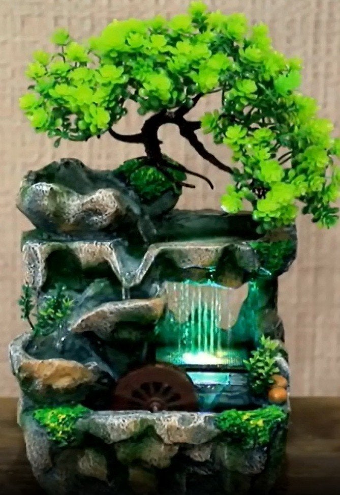 Indoor fontein met licht en waterval, Ophalen of Verzenden, Nieuw, Overige materialen, Waterval