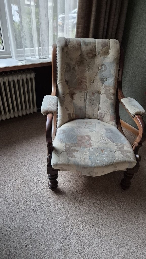 Fauteuil Lodewijk stijl, Ophalen, Lodewijk stijl, Gebruikt, 75 tot 100 cm