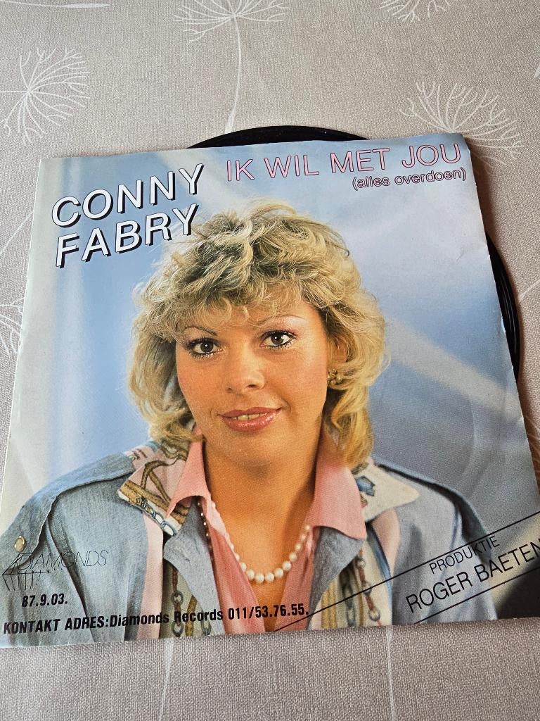 conny fabry ik wil met jou, Verzenden, Gebruikt, 7 inch, Levenslied of Smartlap