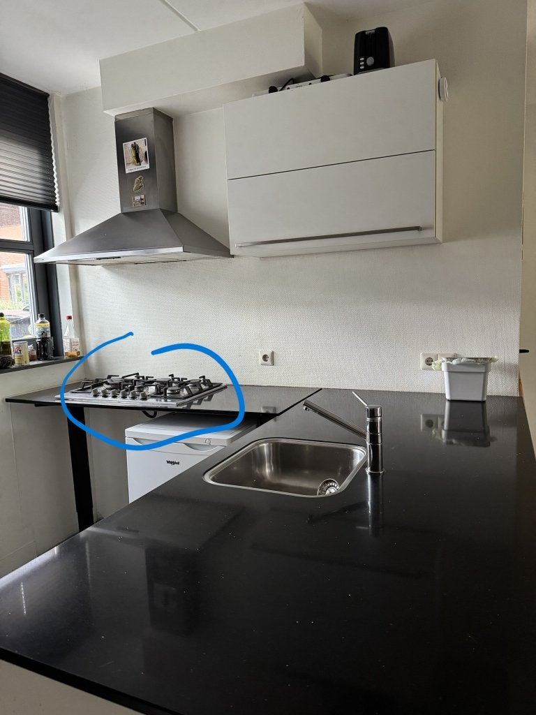 free gaskookplaat, Ophalen, Gebruikt, 4 kookzones, Gas