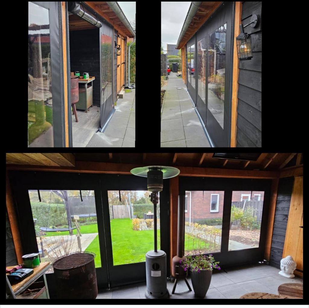 #Verandadoeken#pvc#windbreekgaas#tuinhuisje# #seavisionsails, Tuin en Terras, Ophalen of Verzenden, Nieuw, Veranda