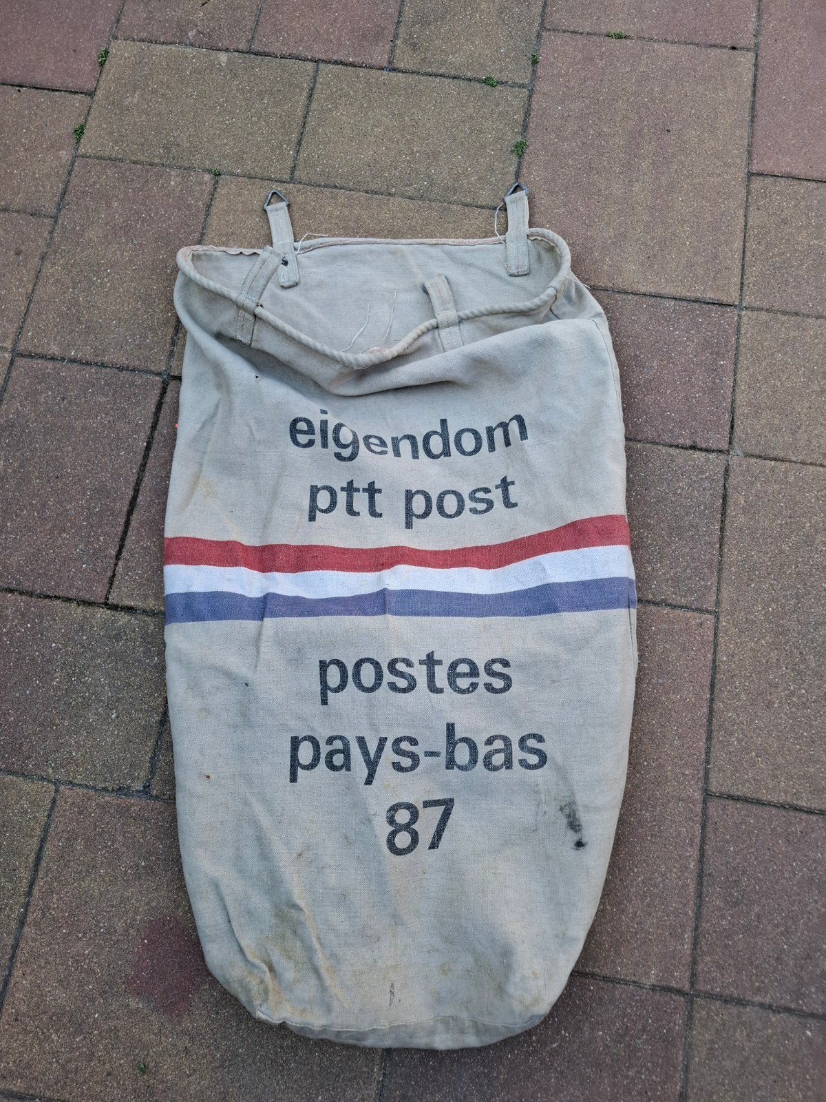 Vintage PTT Postzak - Postes Pays-Bas 87, Antiek en Kunst, Ophalen of Verzenden