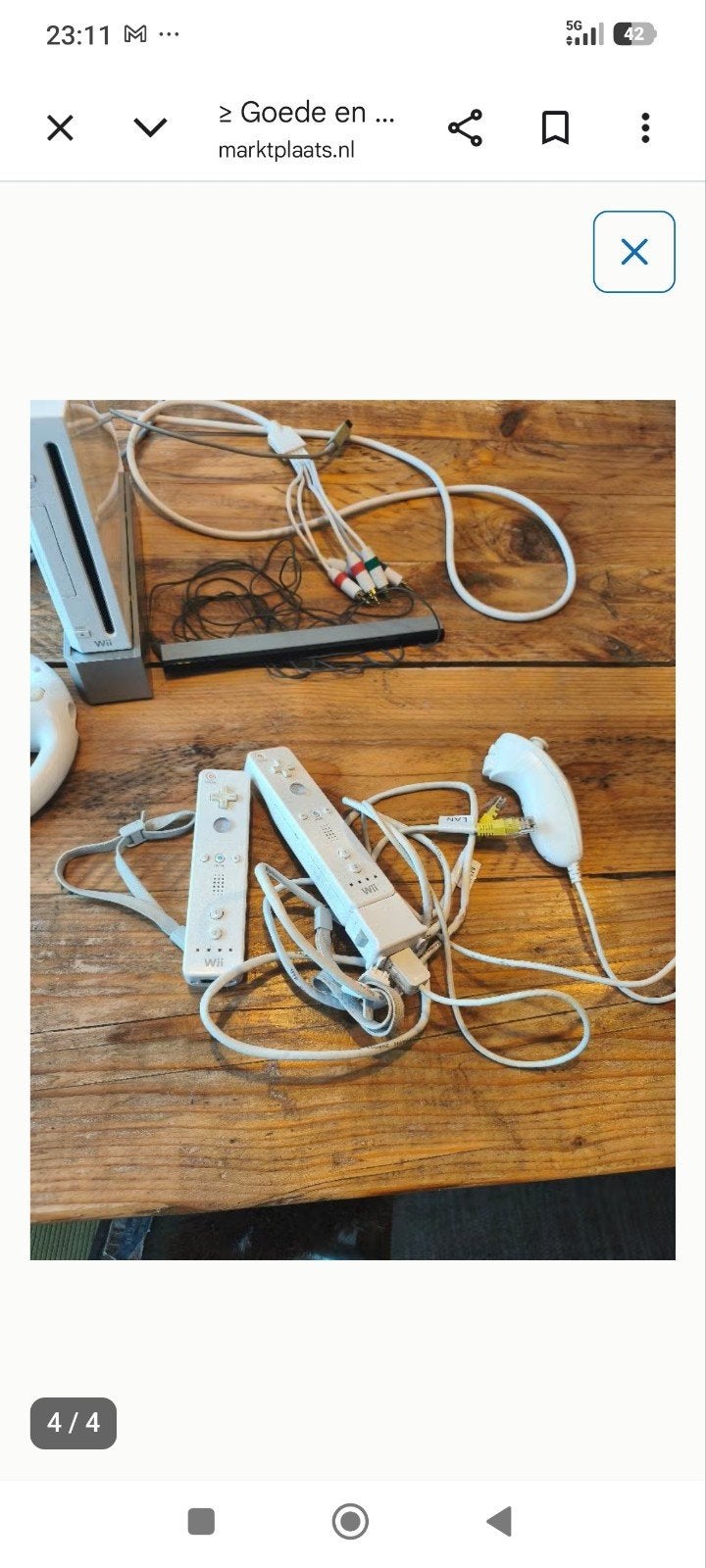 zgan Nintendo Wii incl controllers, Spelcomputers en Games, Ophalen of Verzenden, Zo goed als nieuw, Met 2 controllers