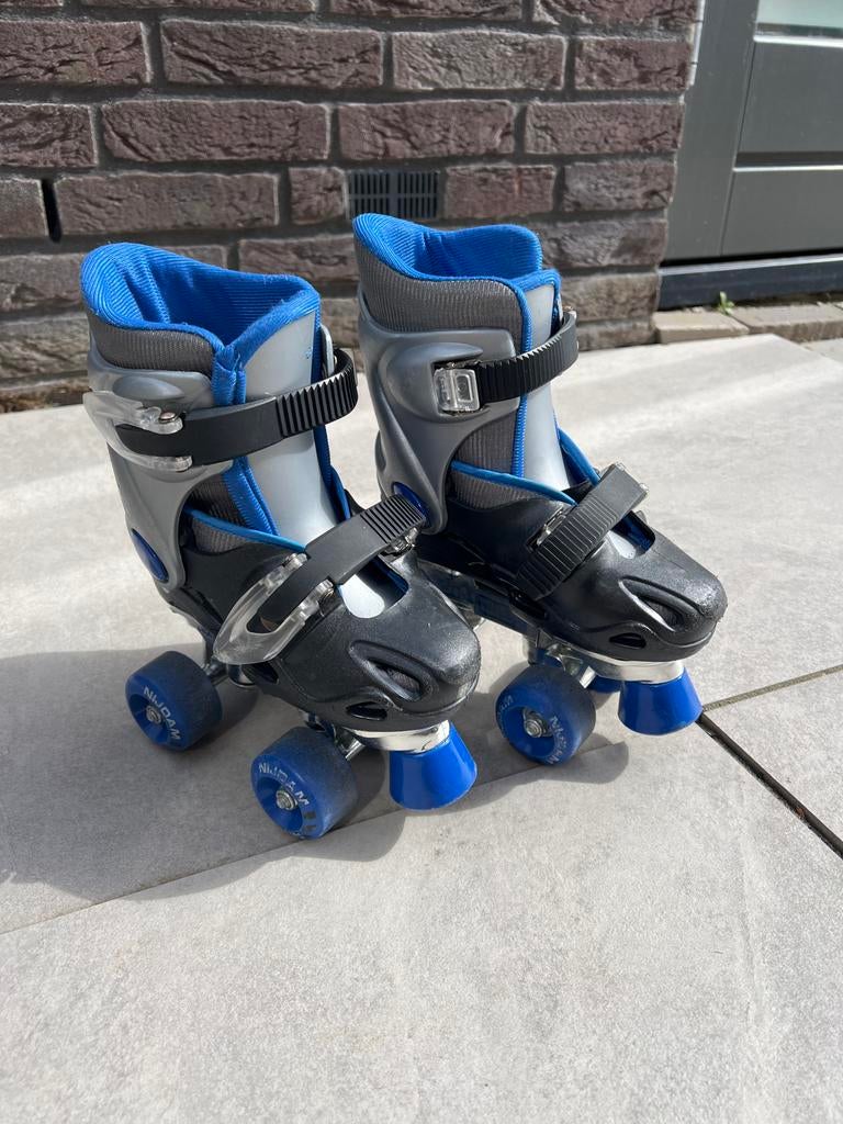 Verstelbare Roller Skates Blauw/Zilver - Maat 30-33, Ophalen of Verzenden, Verstelbaar, Zo goed als nieuw, Kinderen