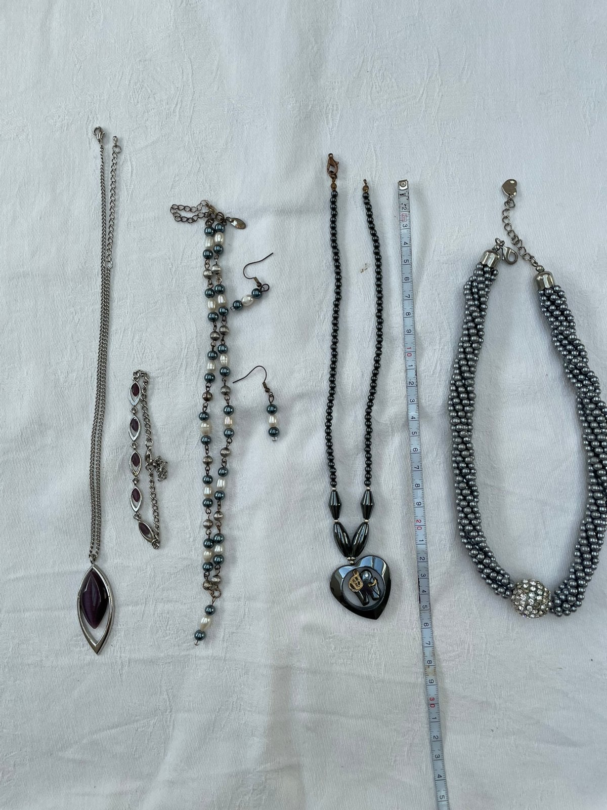 Retro vintage kettingen uit oma’s sieradendoos, Ophalen of Verzenden, Gebruikt, Overige kleuren, Overige materialen
