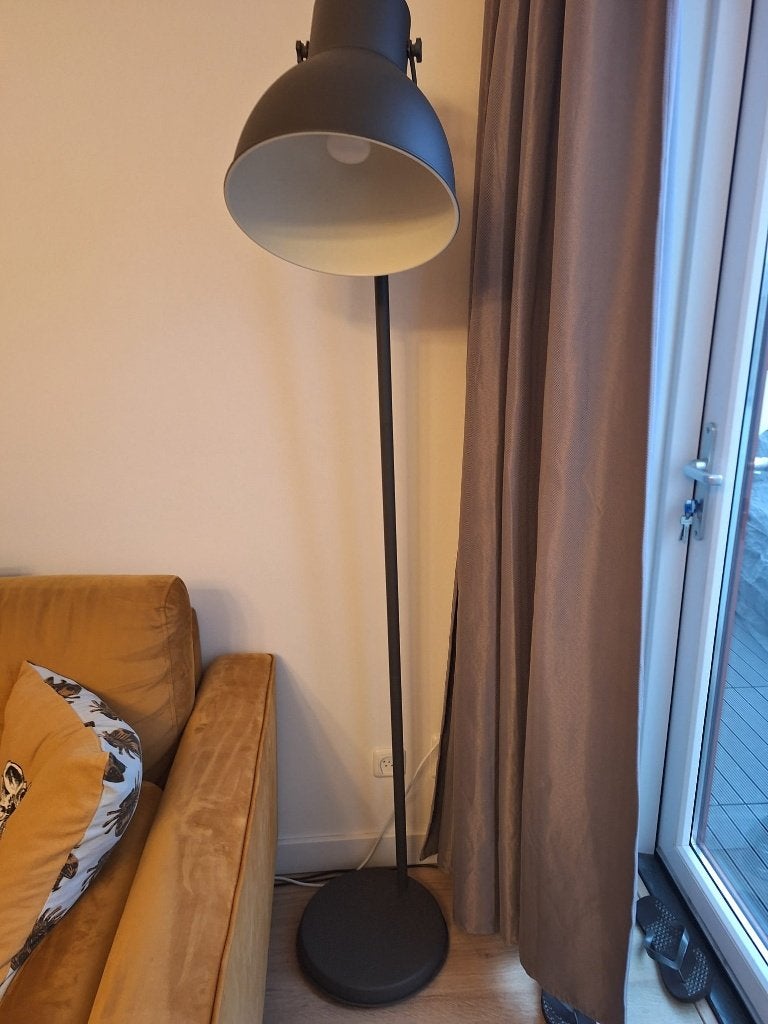 IKEA Hektar vloerlamp, Ophalen, E27 (groot), Zo goed als nieuw, Metaal