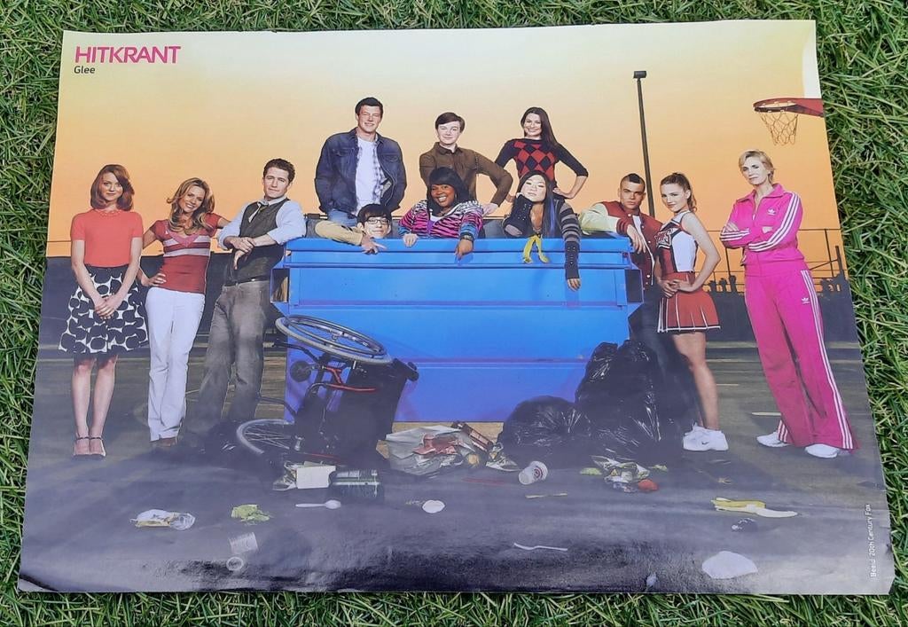 Poster A4 Hitkrant 2009 GLEE, Verzamelen, Posters, Gebruikt, Film en Tv, A4 of kleiner, Rechthoekig Liggend, Ophalen of Verzenden