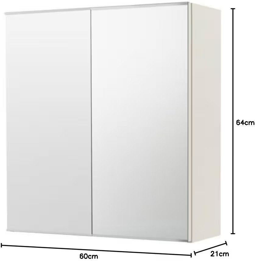 Ikea Lillången spiegelkast voor de badkamer, Huis en Inrichting, Badkamer | Badkamermeubels, Ophalen, Spiegelkast, 50 tot 100 cm