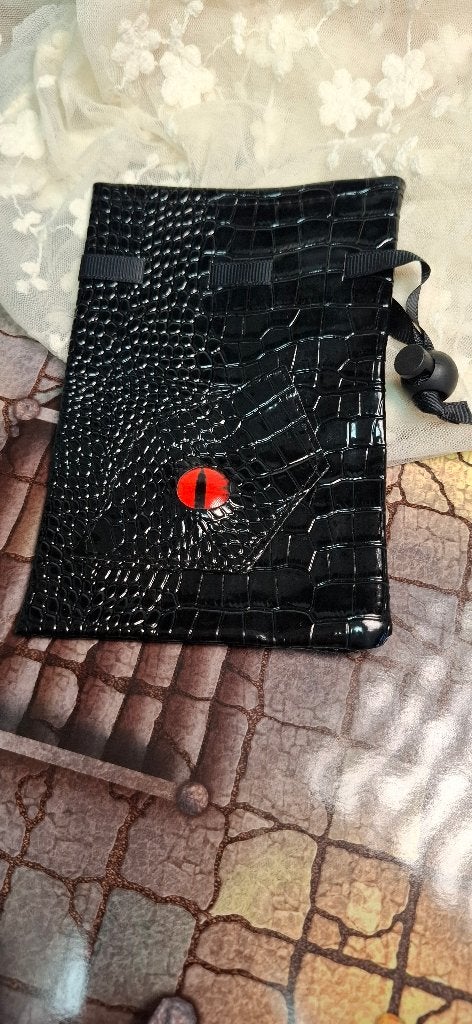 Drakenoog pouch rood, 1234road, Diceworld@info.nl, Ophalen of Verzenden, Diceworld