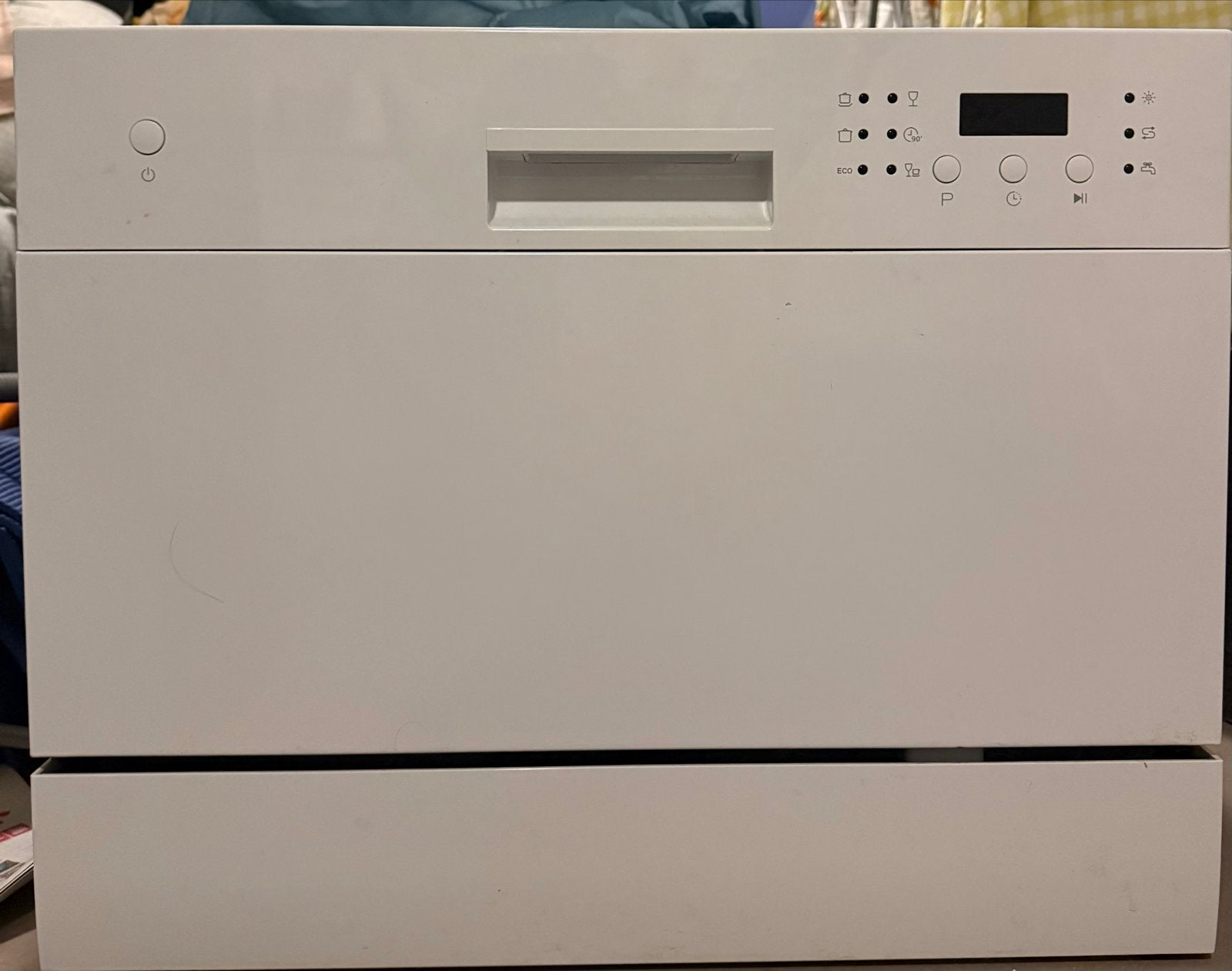 Compacte vrijstaande vaatwasser WQP6-3602D, Witgoed en Apparatuur, Vaatwasmachines, Ophalen, Minder dan 85 cm, Eco programma, Zo goed als nieuw