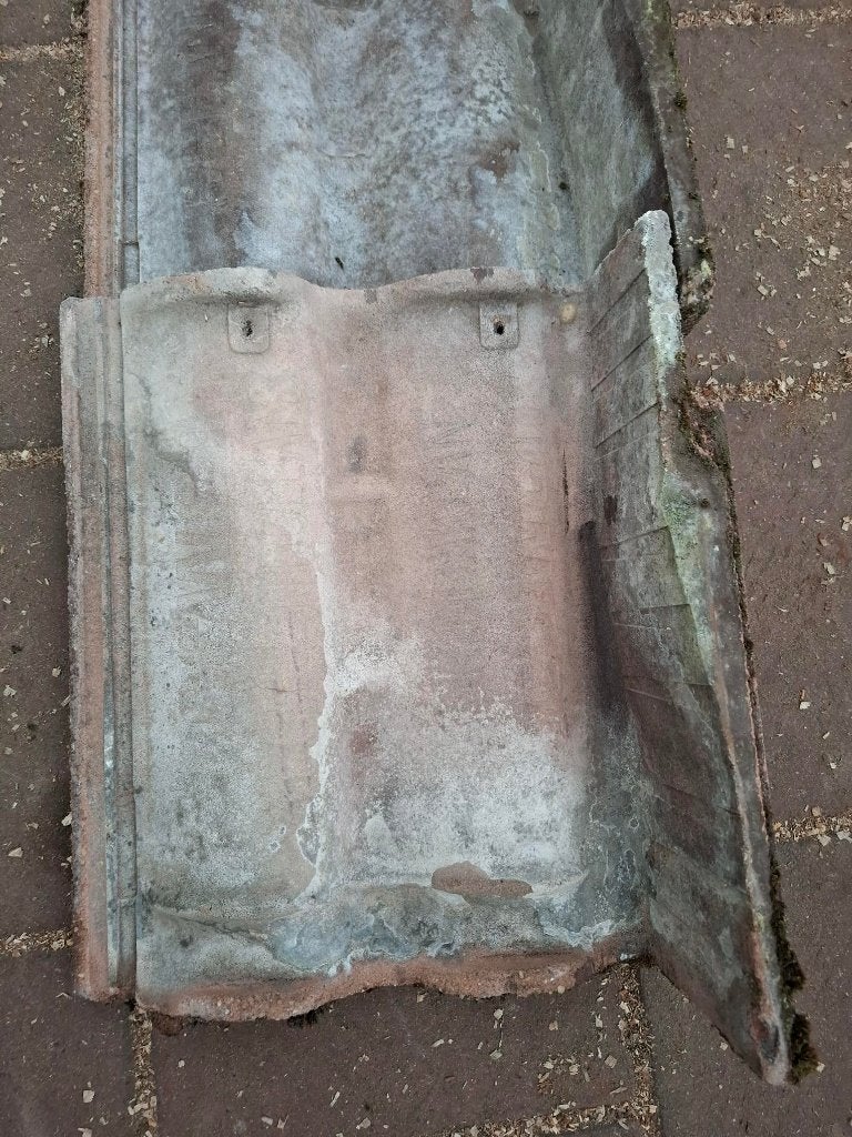 Sneldek terra cotta kantpannen, Ophalen, Steen of Klei, 15 m² of meer, Dakpannen