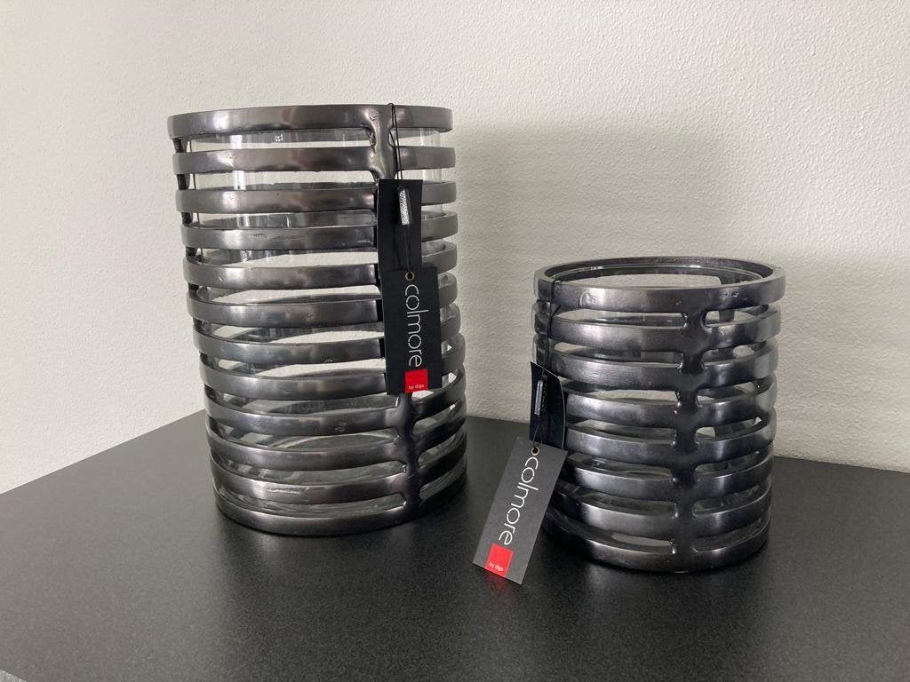 Diga Colmore Stoere Lantaarn Alu Raw S of L zwart Nieuw!, Zwart, Nieuw, Ophalen of Verzenden, Glas