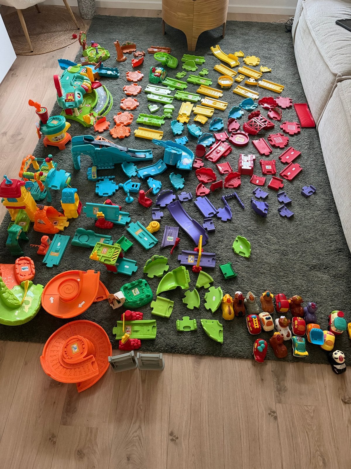 Grote set VTech Toet Toet Auto's en Zoef Zoef Dieren, Ophalen, Gebruikt, Bouwen, Met geluid