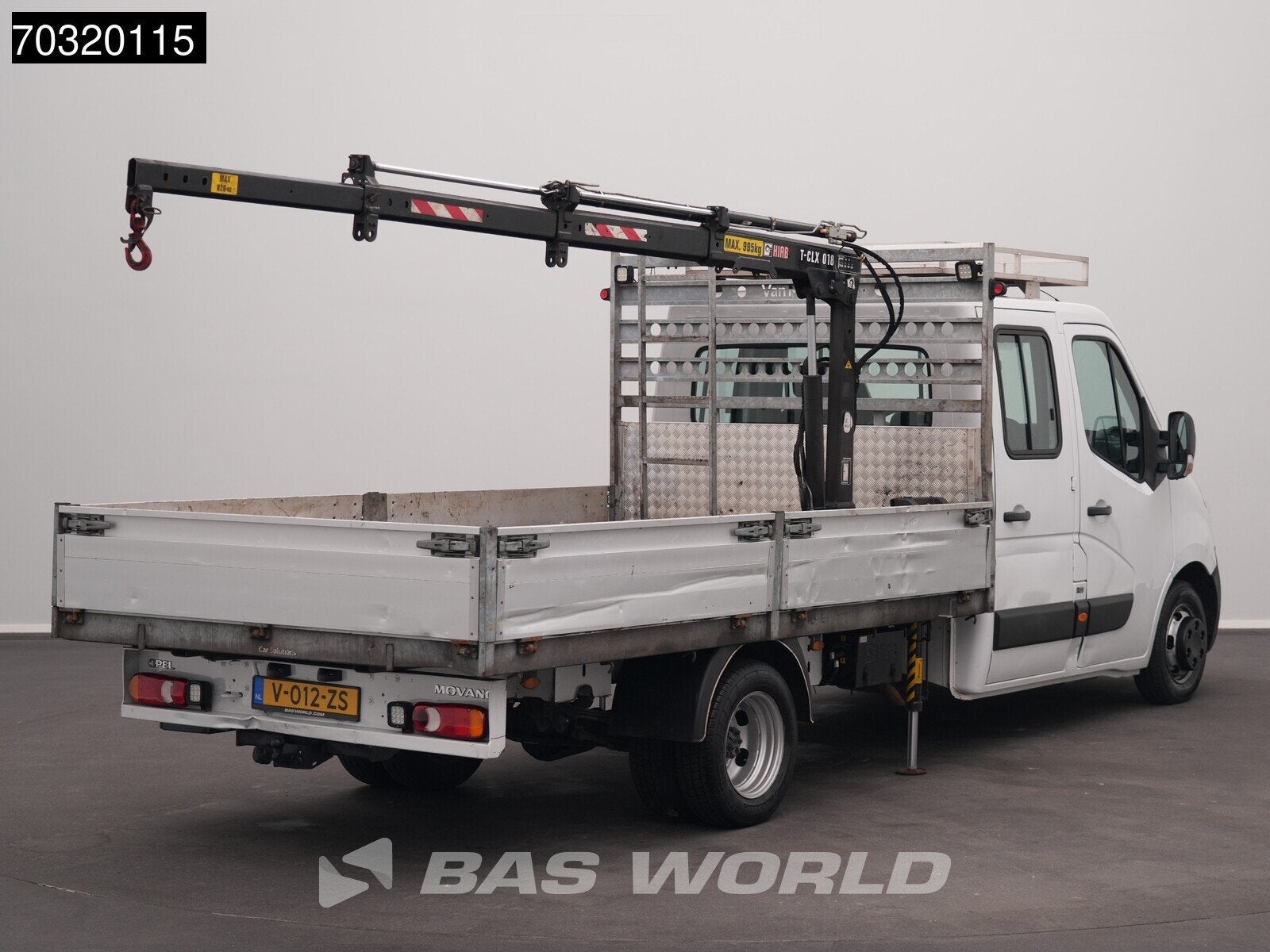 Opel Movano 145PK Kraanwagen HIAB T-CLX 018 B-2 Dubbel Cabin, Auto's, Stof, Gebruikt, Euro 6, Bedrijf