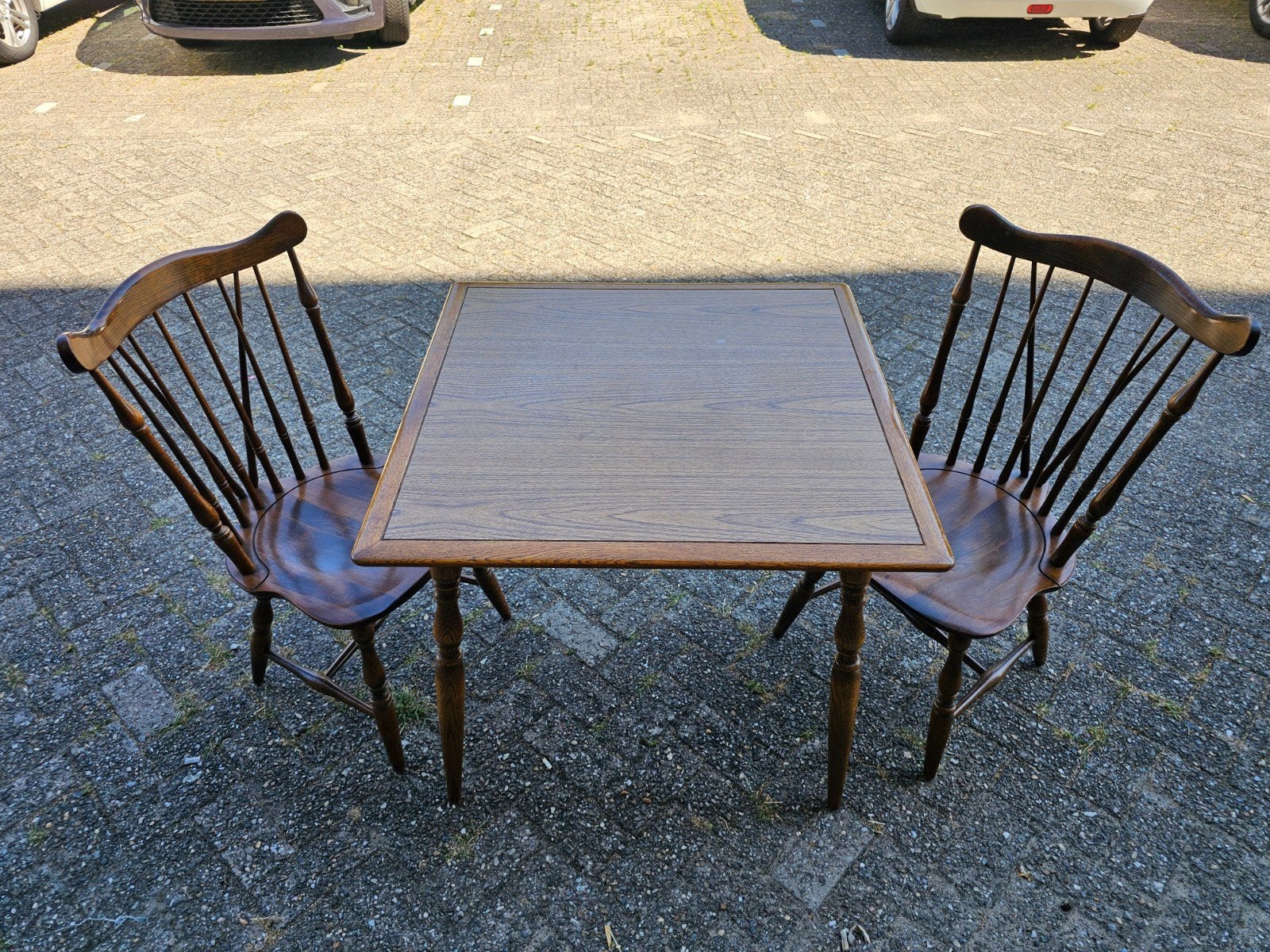 Titel Hida Sangyo "Kitsutsuki" massief eiken eethoek – tafel, Antiek en Kunst, Antiek | Meubels | Tafels, Ophalen