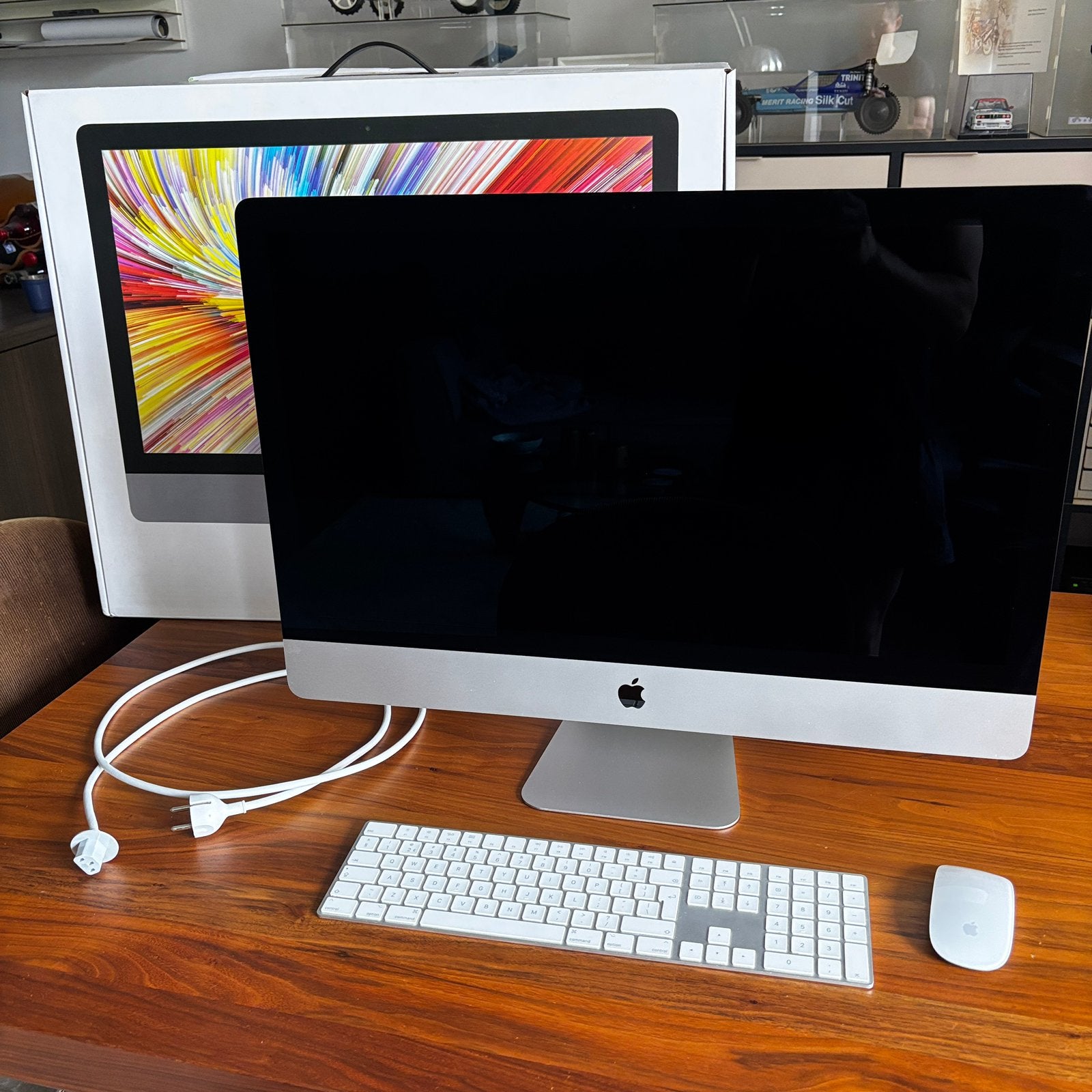 iMac 27 inch 5K 2020 - i5 3,3GHz - 44GB - 512GB SSD - doos, Computers en Software, Ophalen, Gebruikt, SSD, IMac