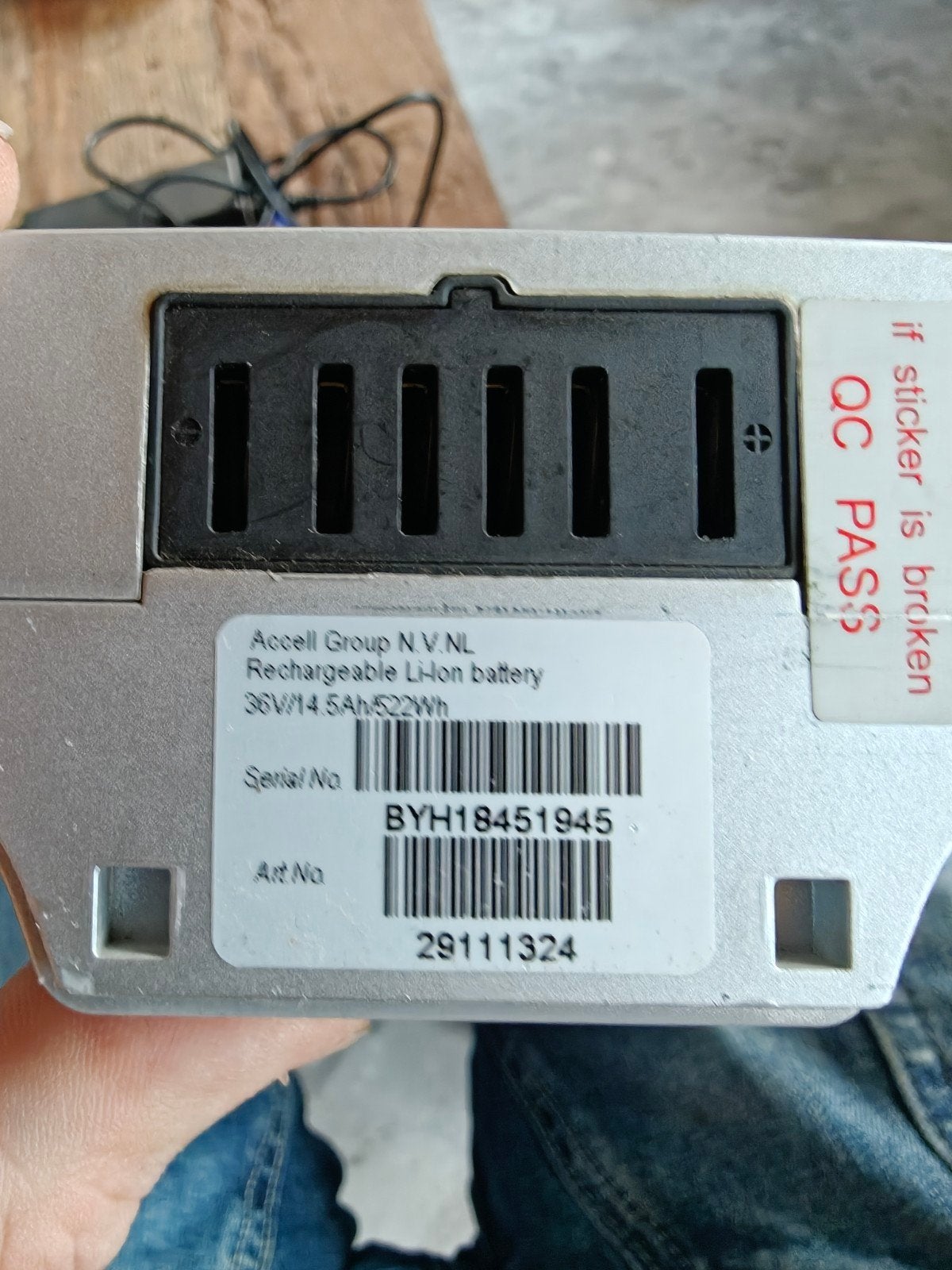 Sparta fiets accu (Bosch 522Wh) met lader, Gebruikt