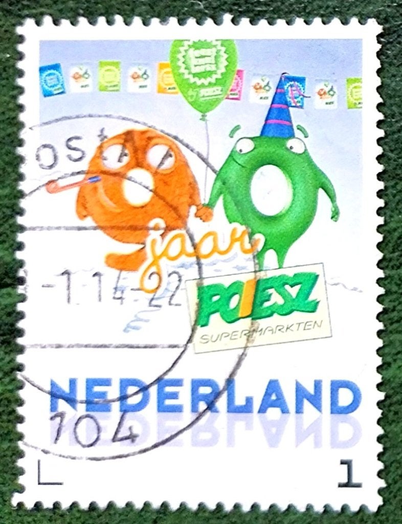 Persoonlijke postzegel bedrijfsreclame 2, Verzenden, Na 1940, Gestempeld