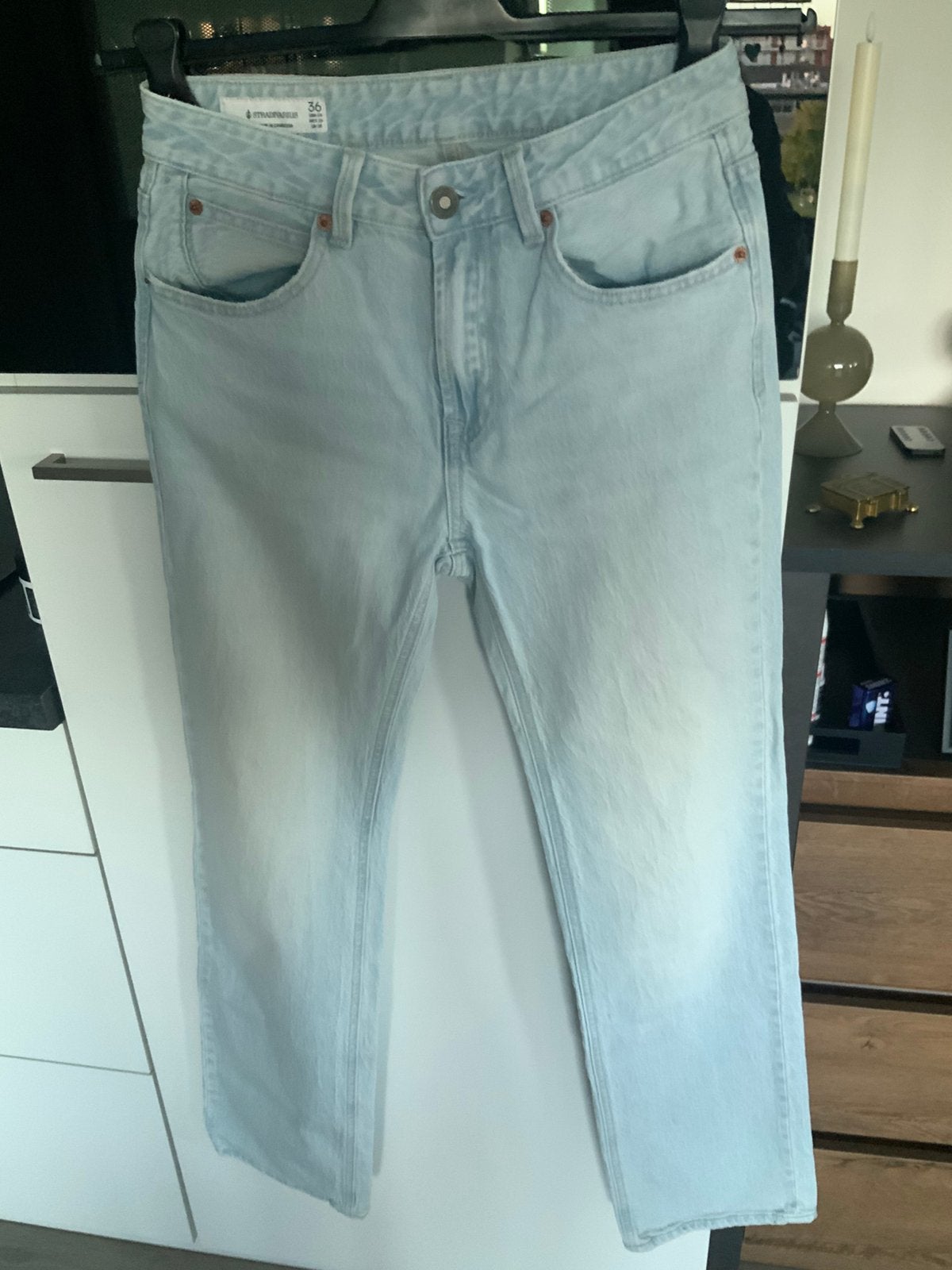 Zgan meisjes spijkerbroek mt 36 heel klein prijsje, Kinderen en Baby's, Ophalen of Verzenden, Zo goed als nieuw, Meisje, Broek
