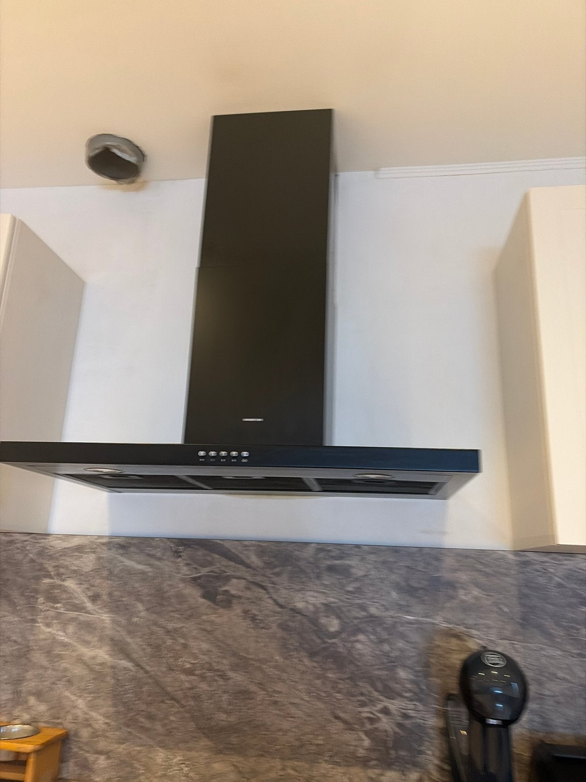 Inventum AKB9005ZWA platte wandagschouwkap 90 cm 645m3/h, Witgoed en Apparatuur, Ophalen, Wandschouwkap, Zo goed als nieuw, 600 tot 800 m³ per uur