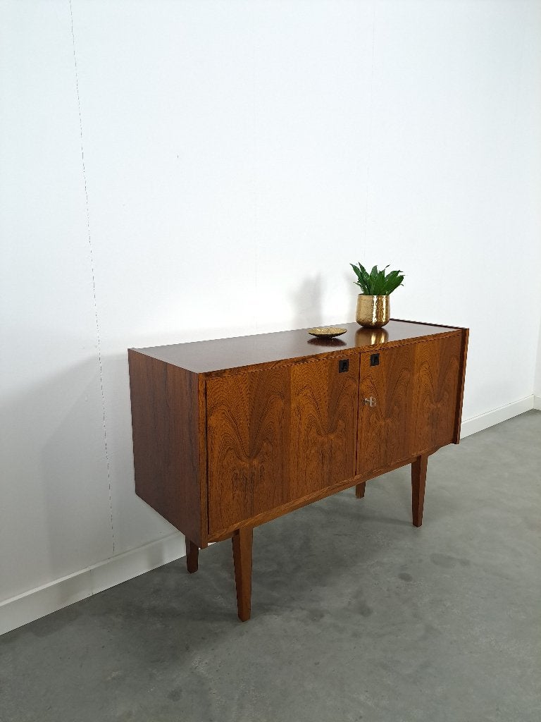 Palissander design kast Bartels Werke vintage dressoir, 100 tot 150 cm, Ophalen of Verzenden, 25 tot 50 cm, Overige houtsoorten